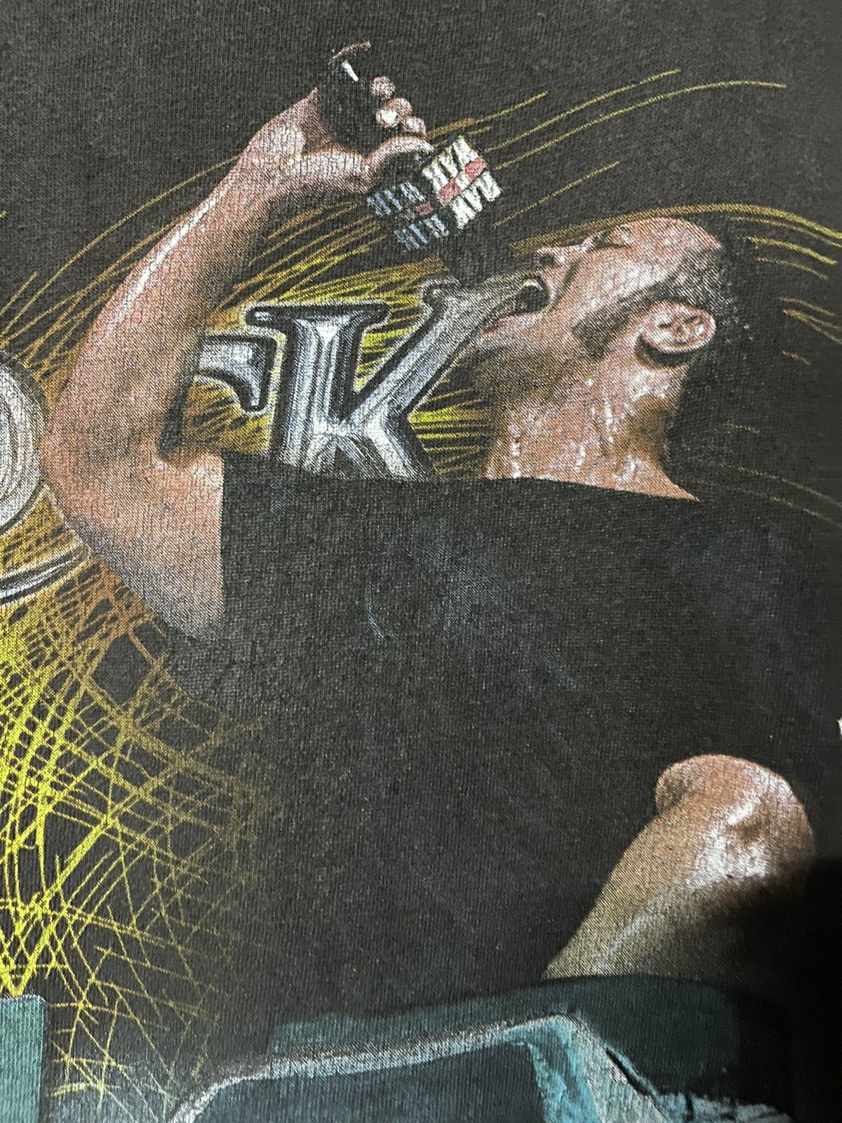 Rap Tees Vintage The Rock Touver Racing Wrestling Faded Tees Size US XL / EU 56 / 4 - 5 Thumbnail