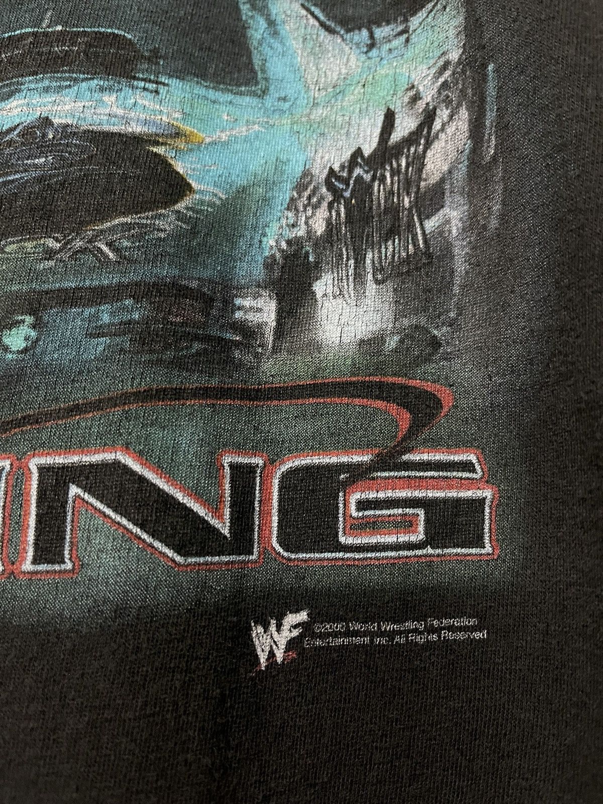 Rap Tees Vintage The Rock Touver Racing Wrestling Faded Tees Size US XL / EU 56 / 4 - 3 Thumbnail