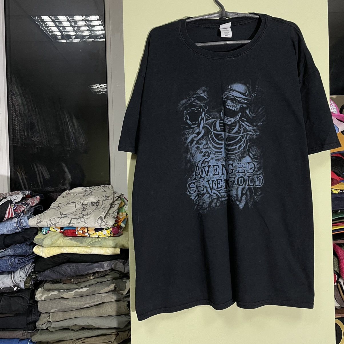 Vintage Vintage Y2K Skulls Graphic Tee Dark Horror Grunge Slim XXL Size US XXL / EU 58 / 5 - 2 Thumbnail