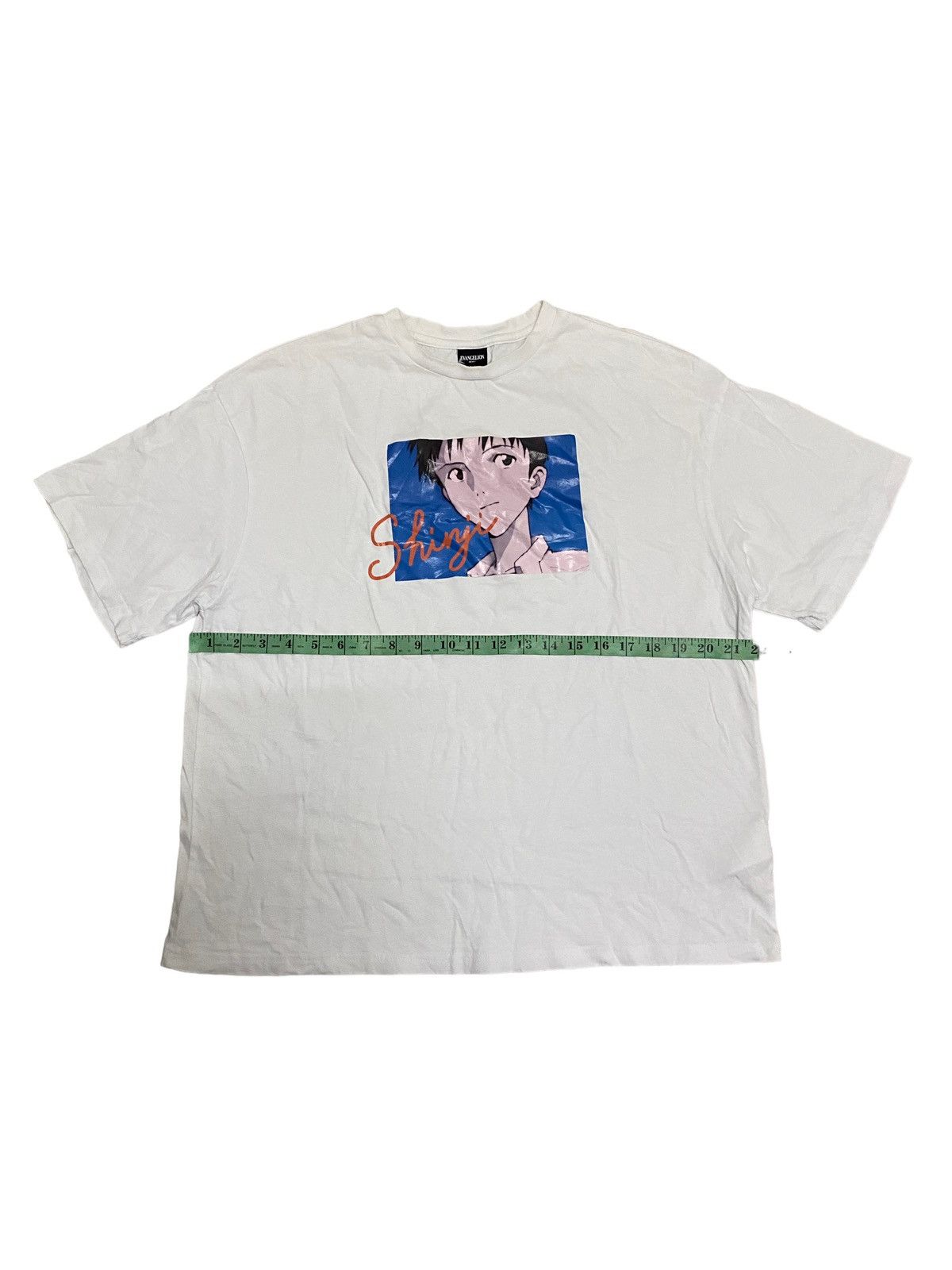 Anime × Japanese Brand × Vintage Vintage Evangelion Shinji Japanese White Tee Size US L / EU 52-54 / 3 - 6 Thumbnail