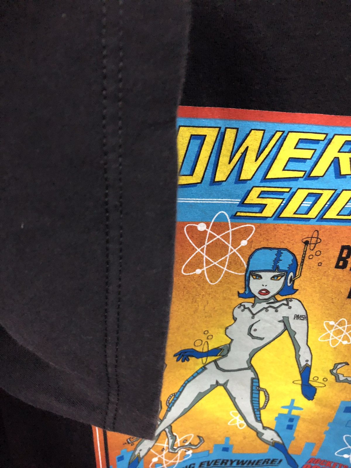 Band Tees × Vintage Vintage Powerman 5000 Rockets & robots tour by giant shirt Size US L / EU 52-54 / 3 - 5 Thumbnail