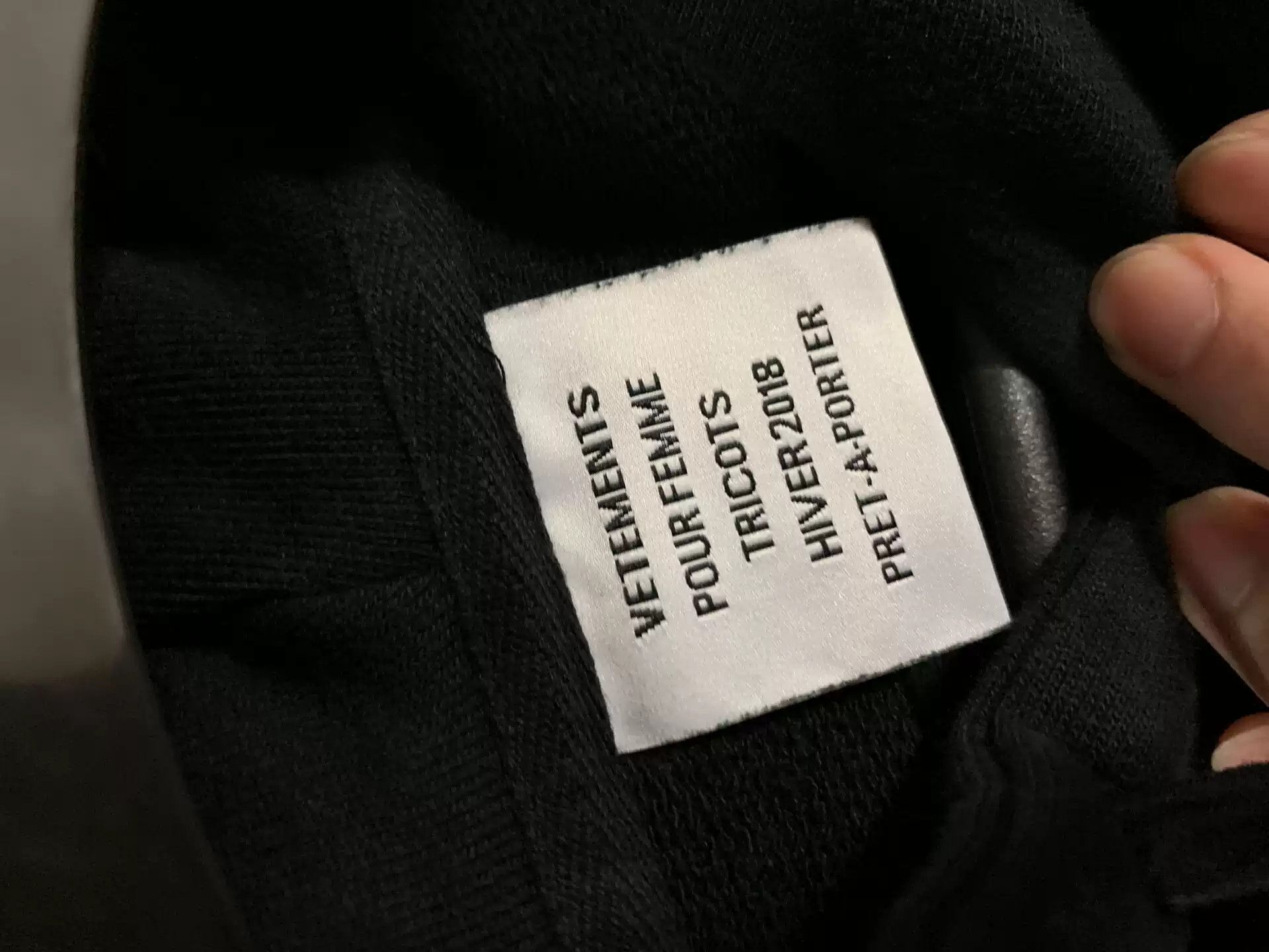 Vetements Vetements VTM France Flag Black Hoodie Size S / US 4 / IT 40 - 3 Thumbnail
