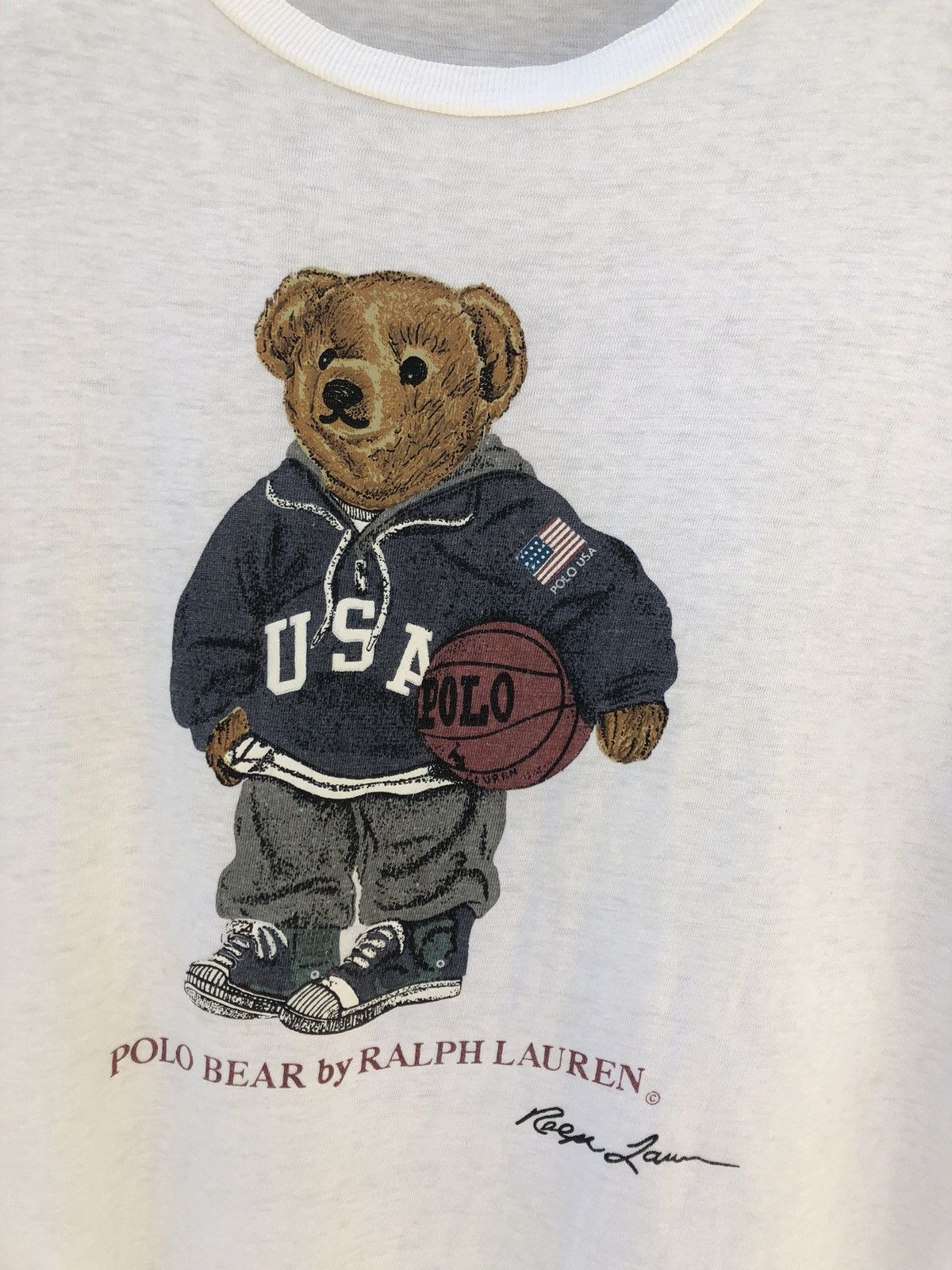 Polo Ralph Lauren Vtg 90s Iconic Polo Ralph Lauren Bear Made in Usa Size US L / EU 52-54 / 3 - 2 Thumbnail