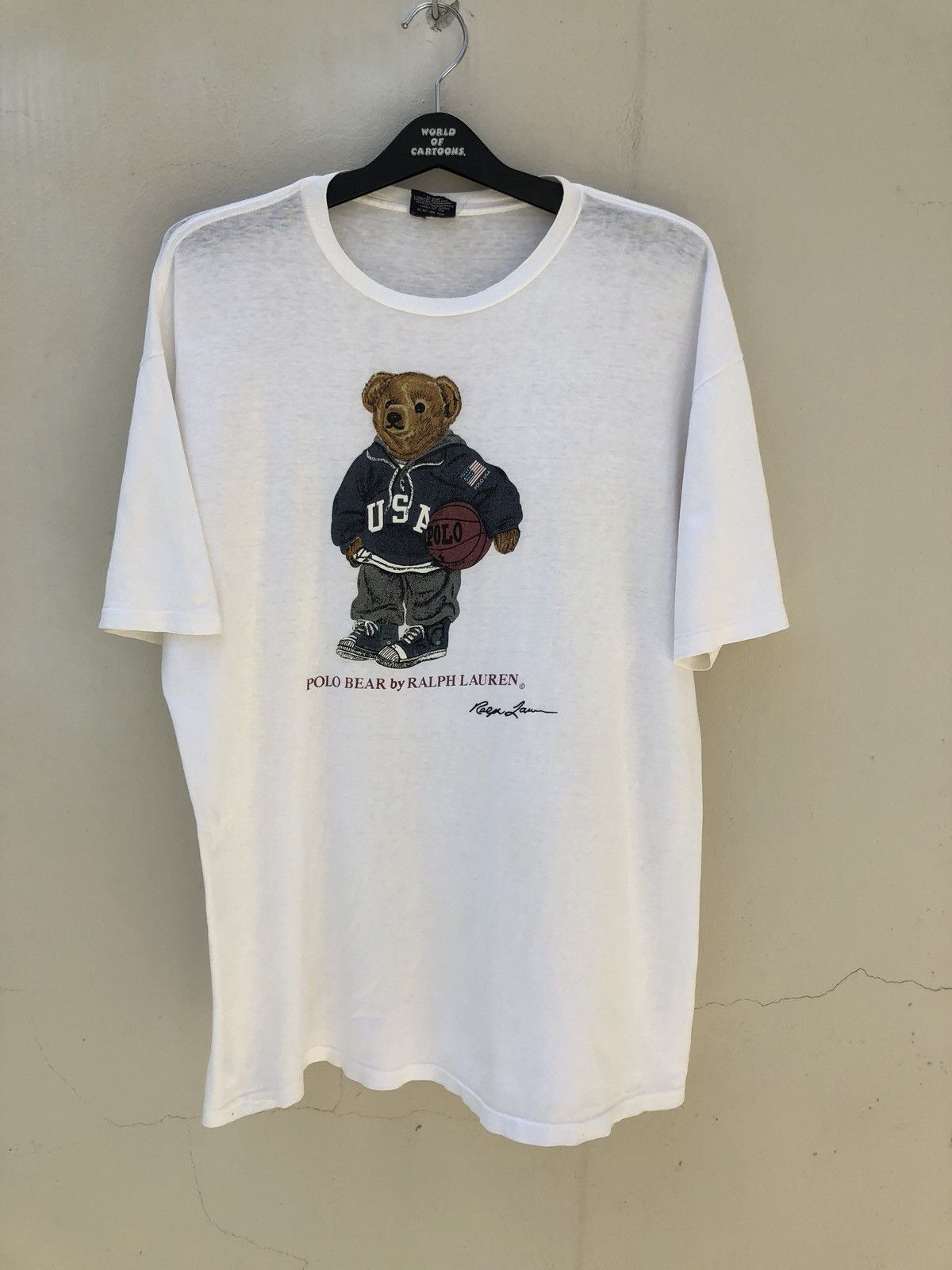 Vtg 90s Iconic Polo Ralph Lauren Bear Made in Usa