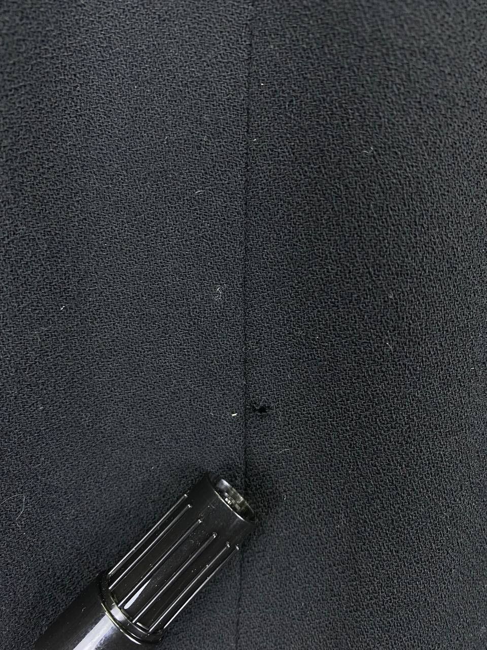 Christian Dior Monsieur Vintage Dior Virgin Wool Full Black Midi Skirts Size 28" / US 6 / IT 42 - 7 Thumbnail
