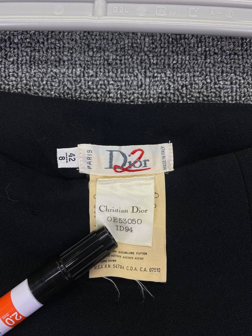 Christian Dior Monsieur Vintage Dior Virgin Wool Full Black Midi Skirts Size 28" / US 6 / IT 42 - 4 Thumbnail