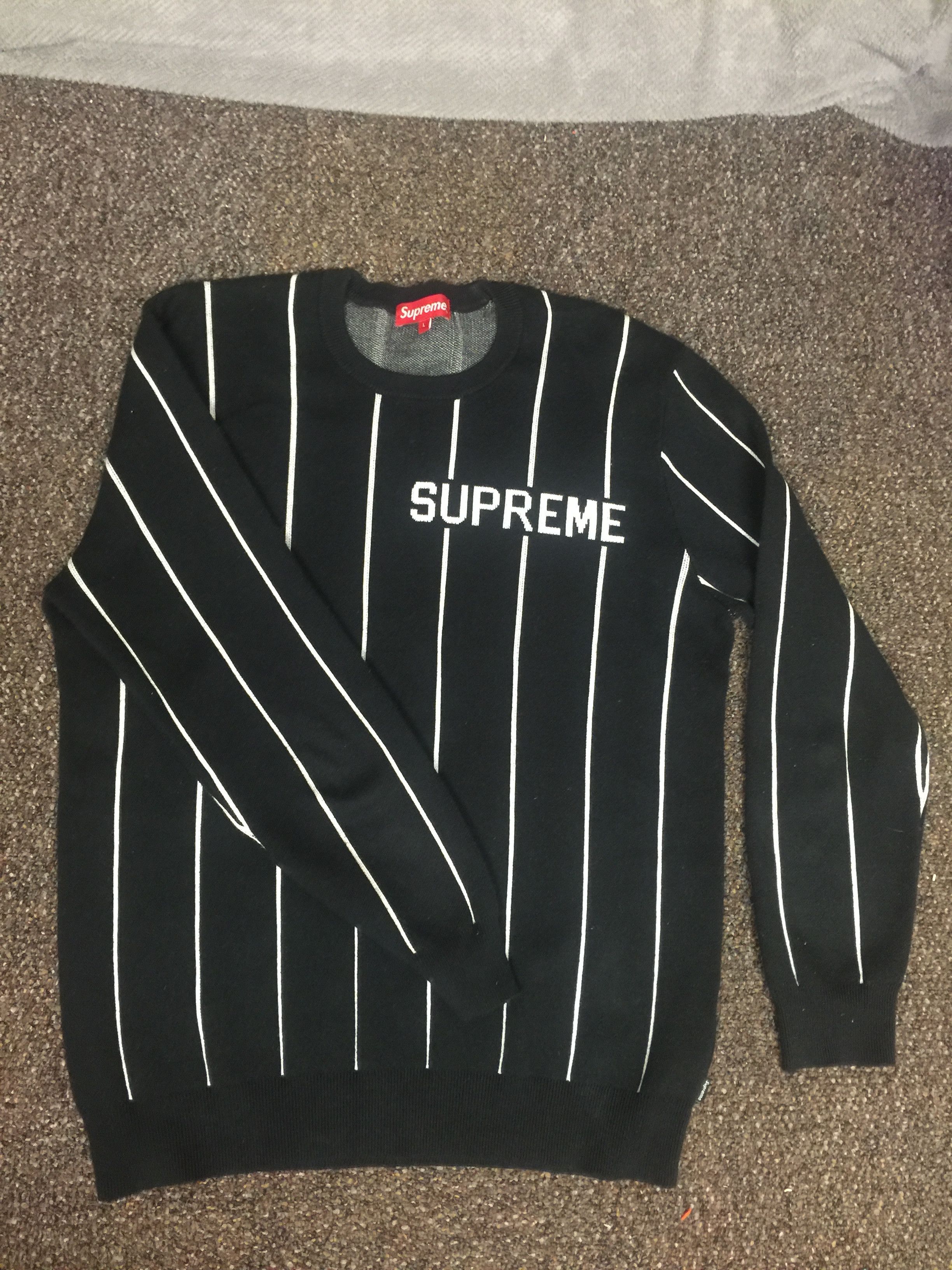 Supreme Wide pinstripe Sweater-