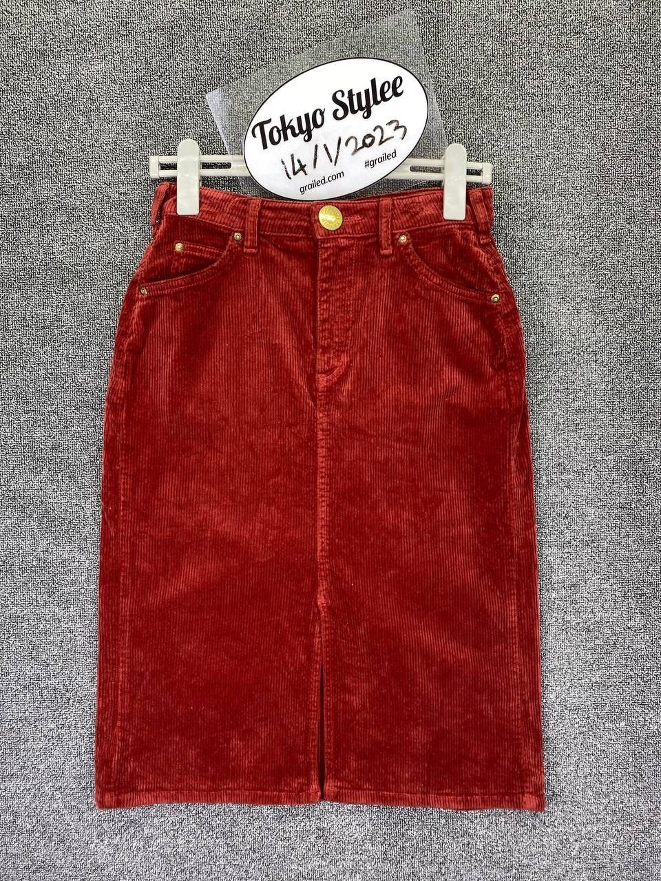 image of Lee Rider X Union Made X United Arrows Corduroi Midi Skirts, Women's (Size 27)