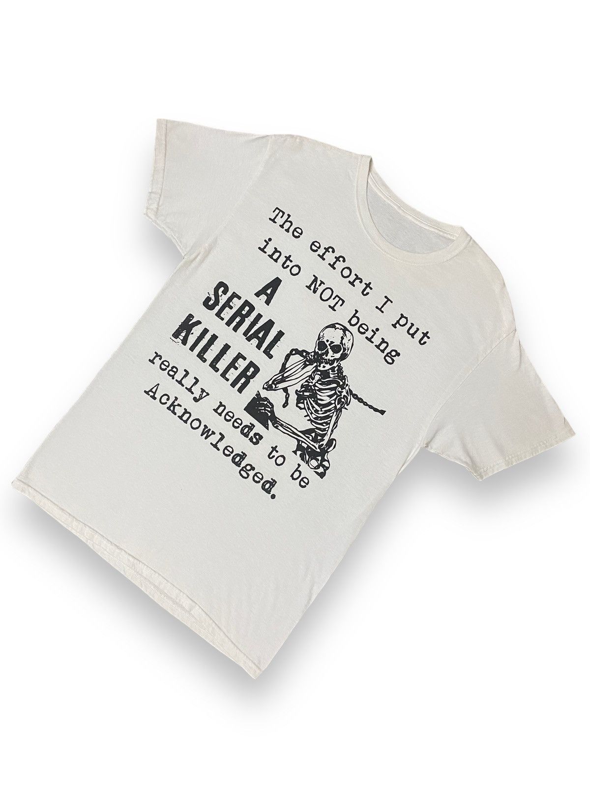 Vintage Vintage Tee Art Of Movie Serial Killer Need to Acknowledge Size US M / EU 48-50 / 2 - 2 Thumbnail