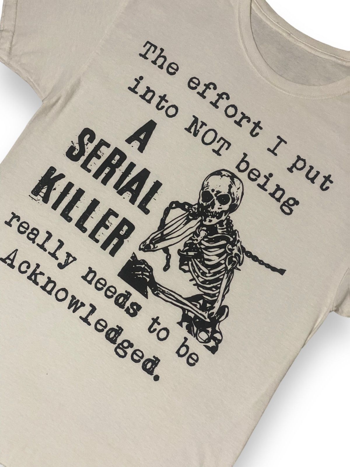 Vintage Vintage Tee Art Of Movie Serial Killer Need to Acknowledge Size US M / EU 48-50 / 2 - 3 Thumbnail