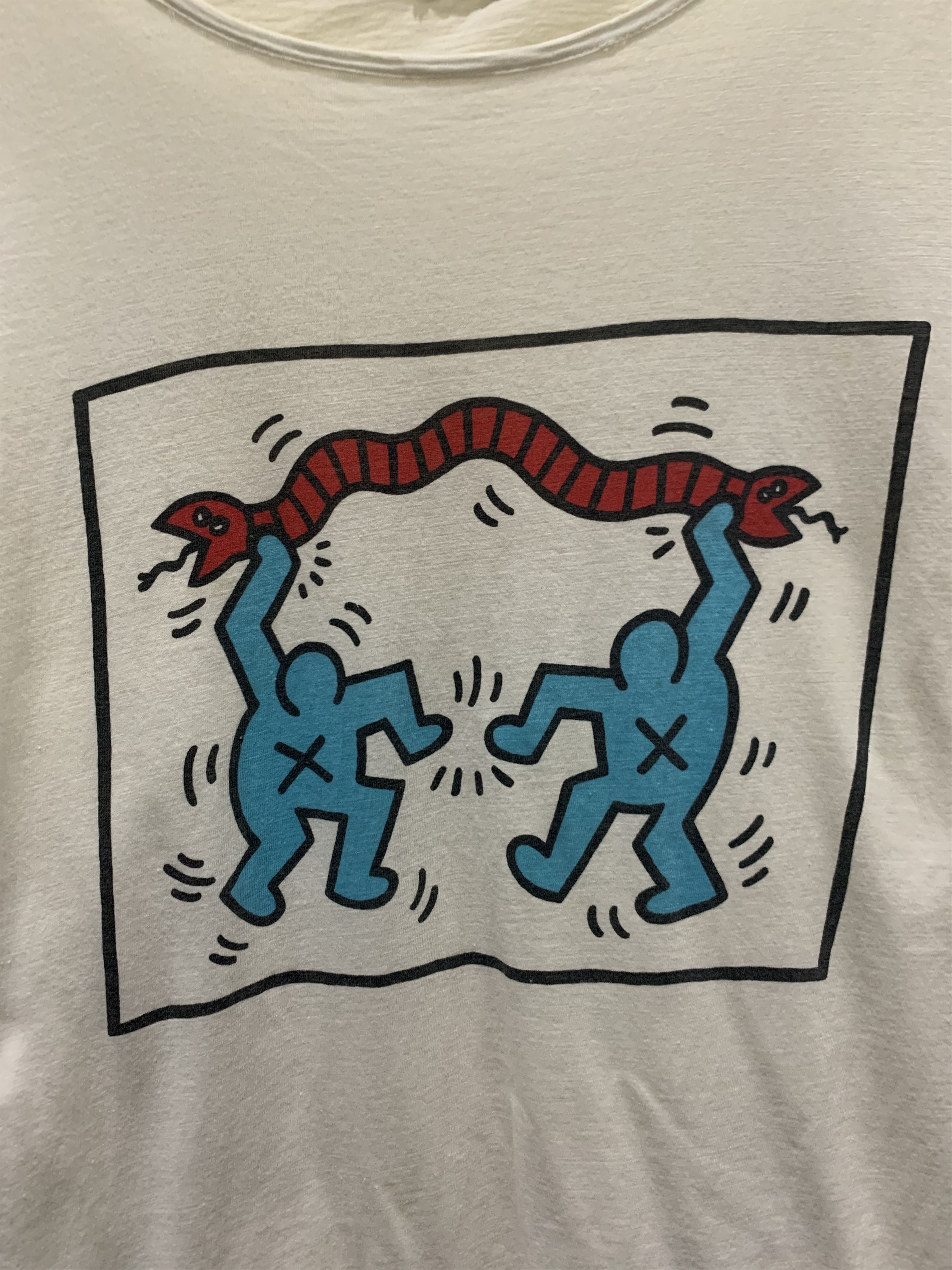 Keith Haring Vintage Keith Haring Snake Tee Size US L / EU 52-54 / 3 - 2 Thumbnail