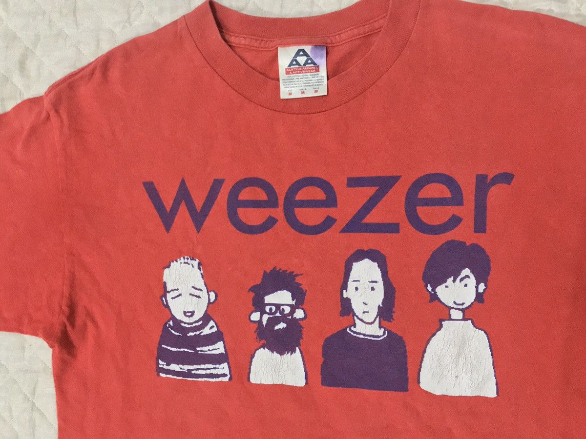 Vintage late 90s Weezer Iconic Cartoon Promo Tee