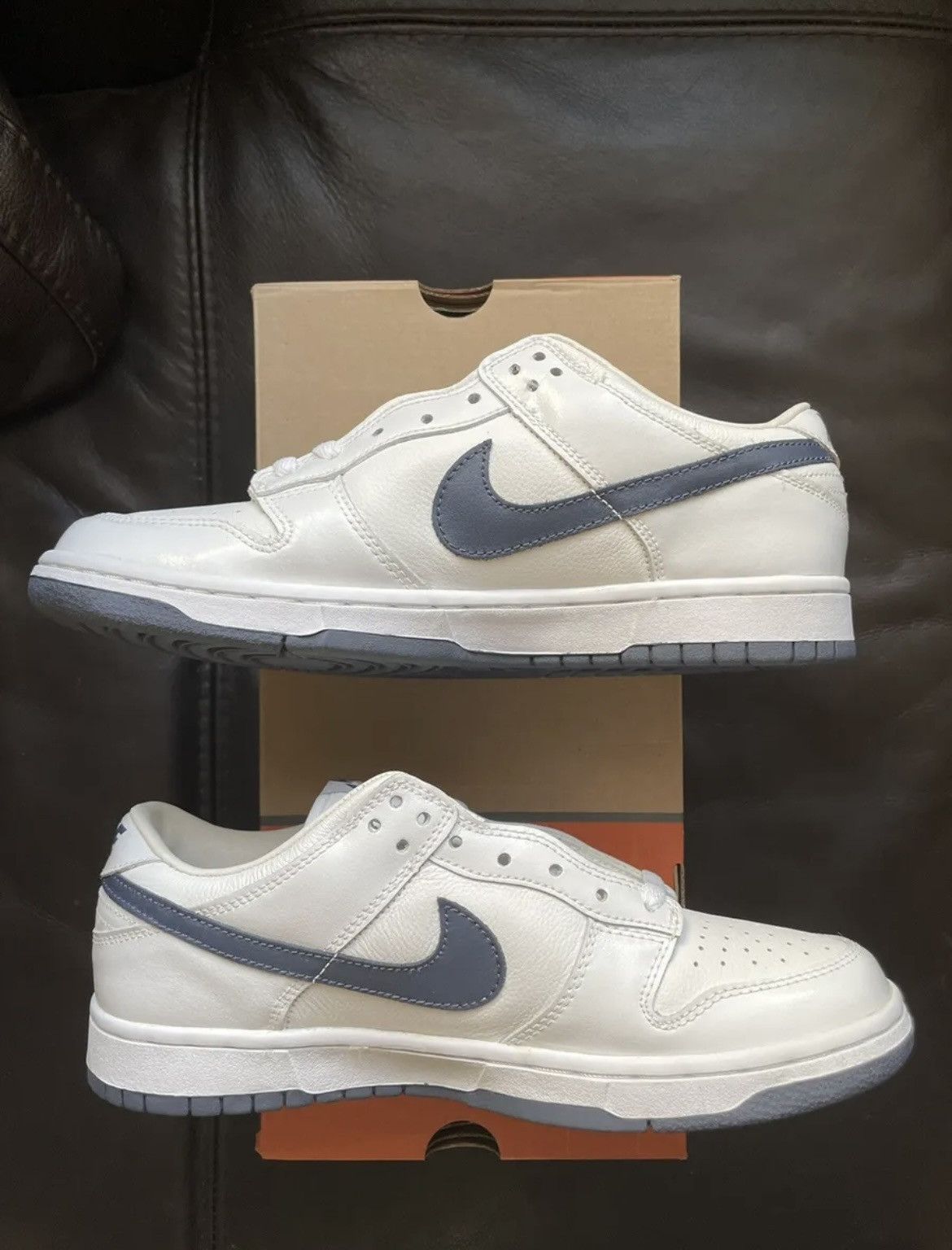 Nike 2002 Nike Dunk Low Pro Wmns White/Medium Denim Size 11/9.5 Size US 10 / EU 43 - 5 Thumbnail