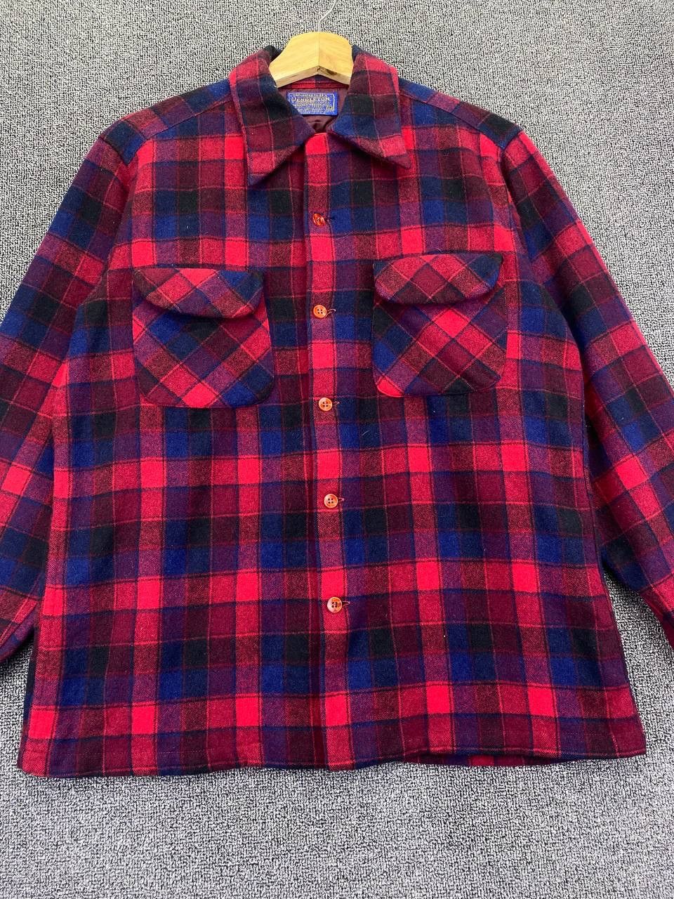 Pendleton Vintage Pendleton Wool Flannel Shadow Plaid Double Pocket Size US M / EU 48-50 / 2 - 3 Thumbnail
