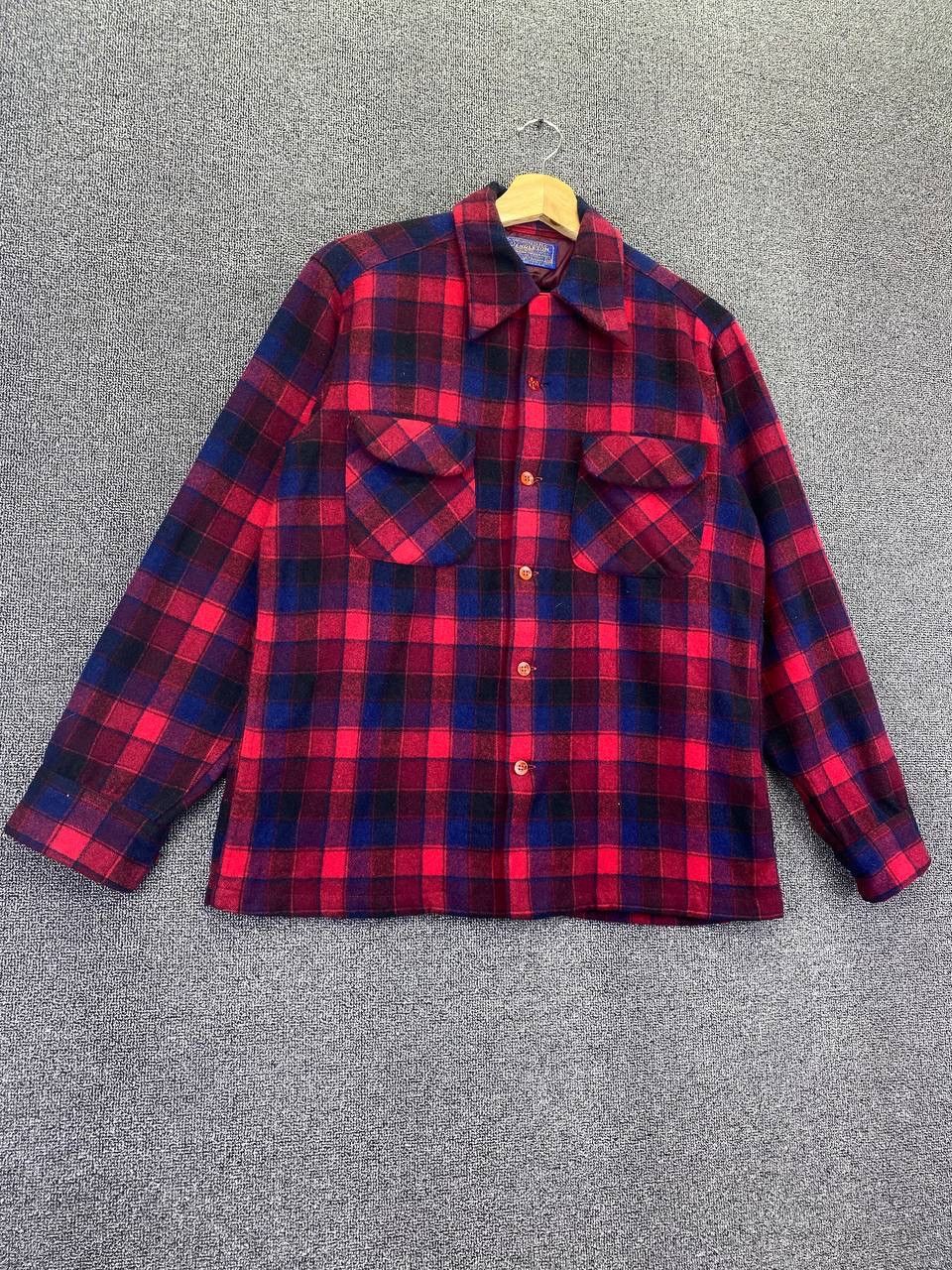 Pendleton Vintage Pendleton Wool Flannel Shadow Plaid Double Pocket Size US M / EU 48-50 / 2 - 2 Thumbnail