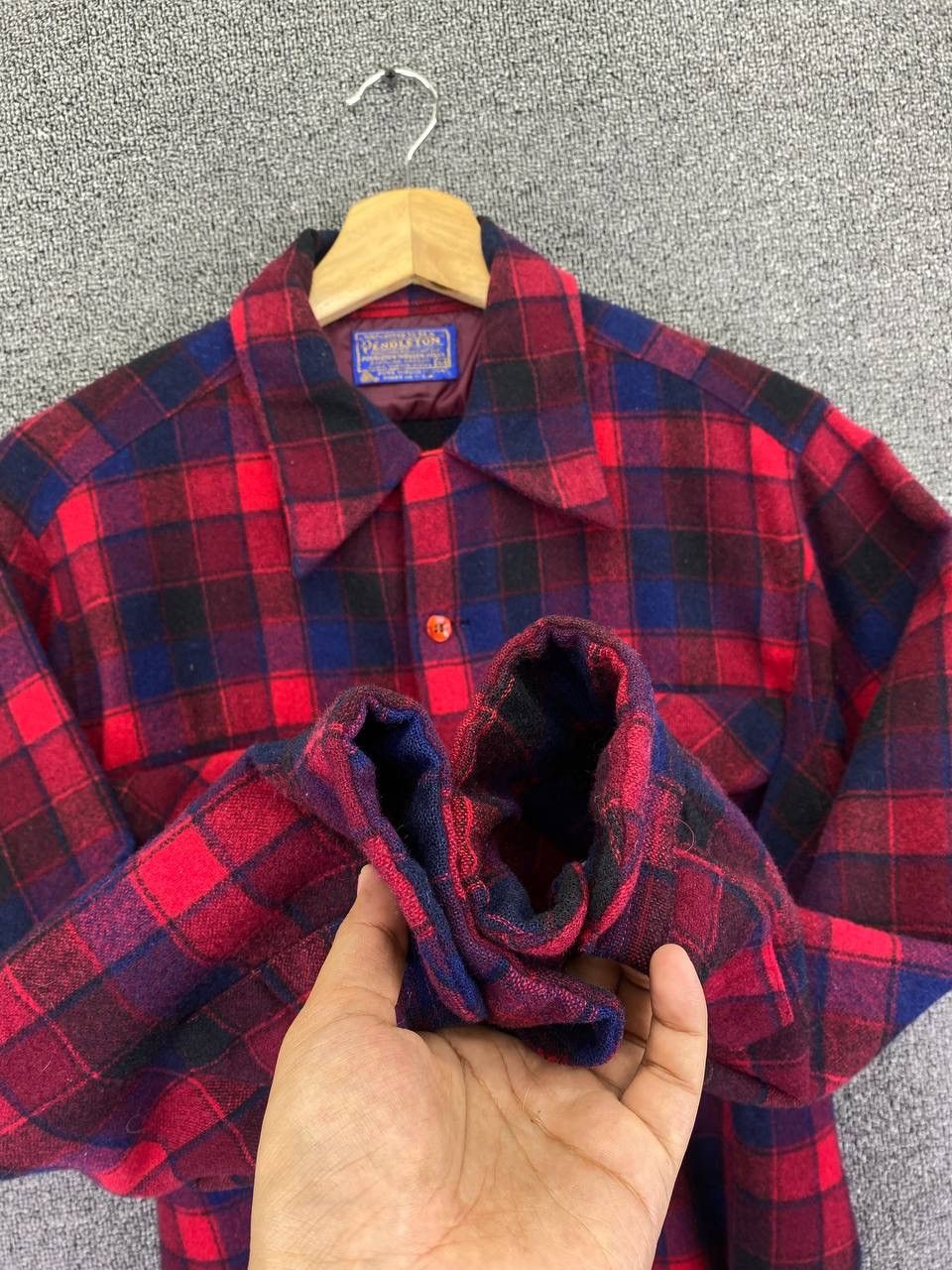 Pendleton Vintage Pendleton Wool Flannel Shadow Plaid Double Pocket Size US M / EU 48-50 / 2 - 6 Thumbnail