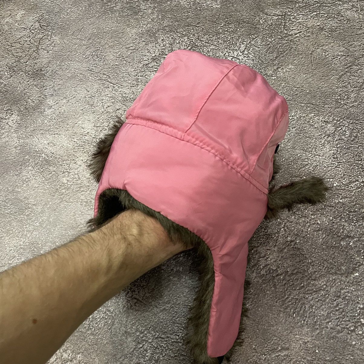 Vintage Vintage Y2K Mohair Fur Trapper Beanie Pink Alt Goth Logo OS Size ONE SIZE - 6 Thumbnail