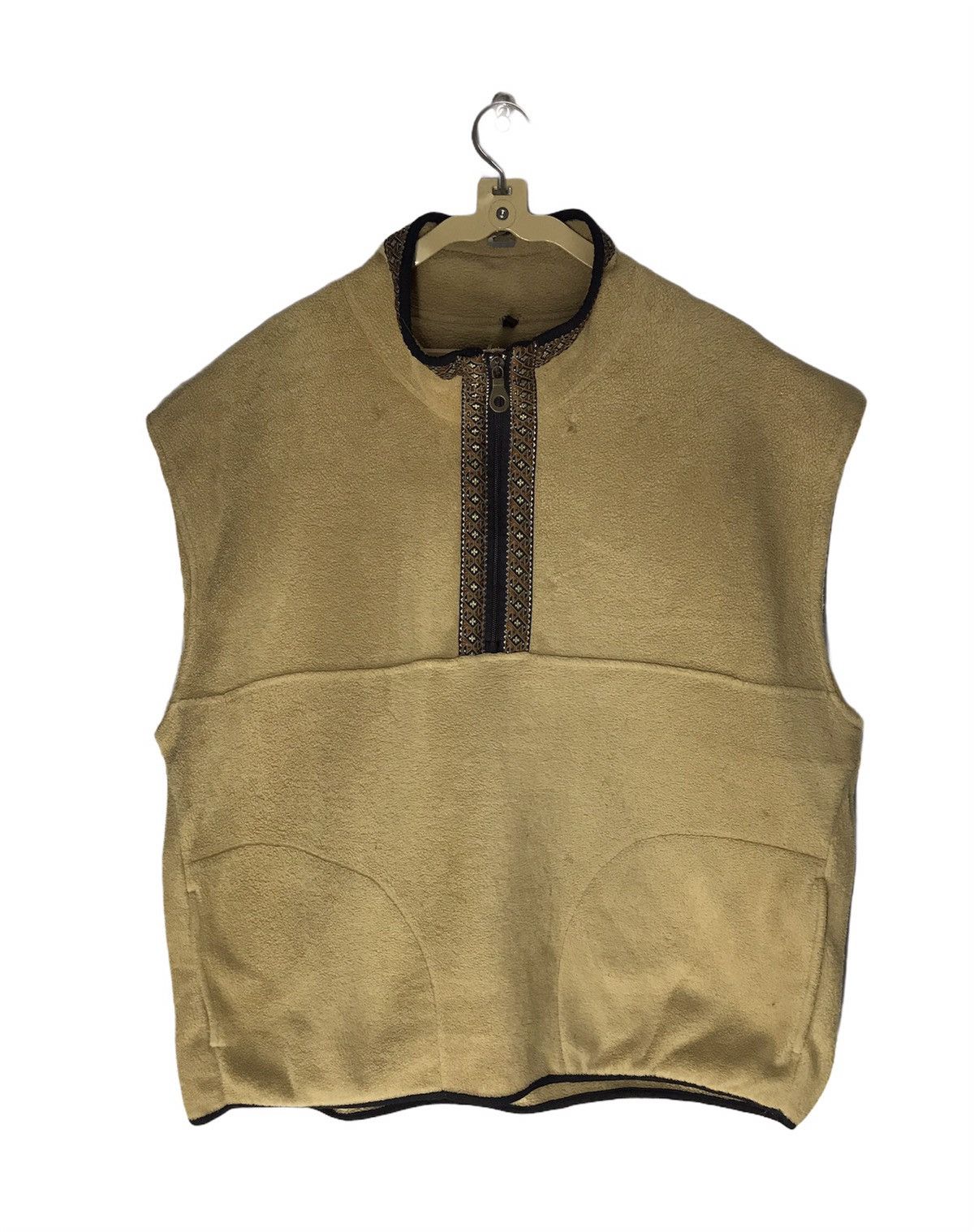 Vintage × Woolrich Woolen Mills Vintage woolrich fleece sleeveless half zipper made in usa Size US L / EU 52-54 / 3 - 1 Thumbnail