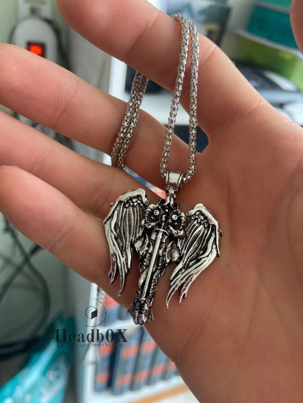 Jewelry Cross Wings Talisman Ancient Necklace Size ONE SIZE - 1 Thumbnail
