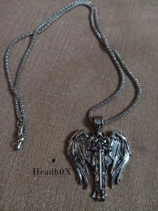 Jewelry Cross Wings Talisman Ancient Necklace Size ONE SIZE - 2 Thumbnail
