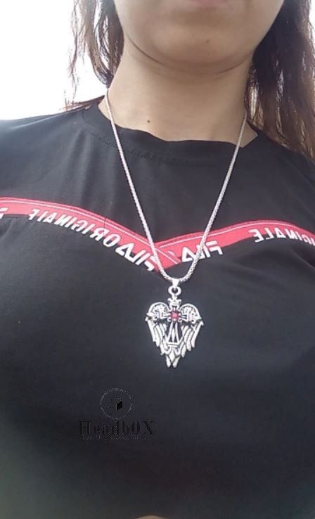 Jewelry Cross Wings Talisman Ancient Necklace Size ONE SIZE - 3 Thumbnail