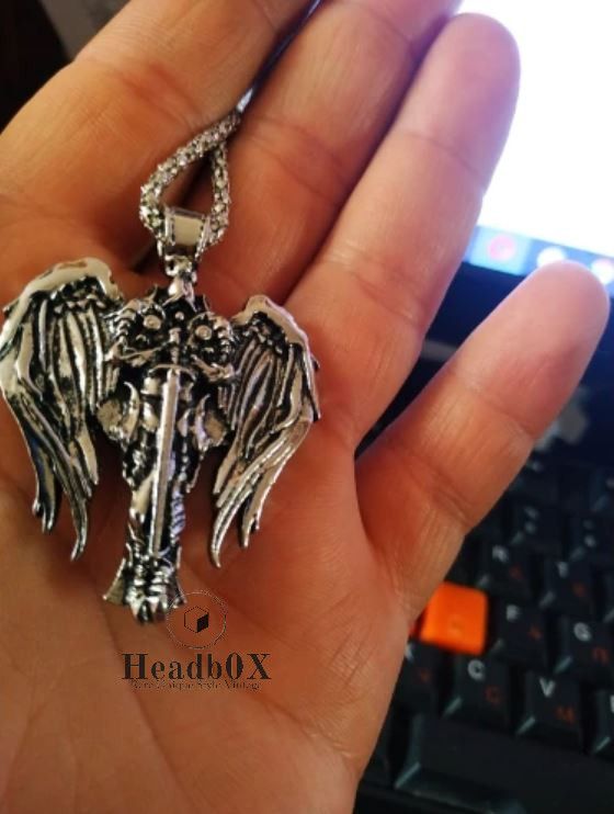 Jewelry Cross Wings Talisman Ancient Necklace Size ONE SIZE - 4 Thumbnail