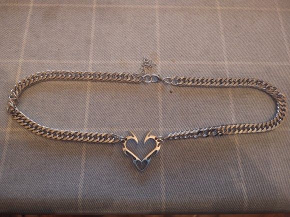 Other Hollow Flame Love Heart Pendant Necklace Size ONE SIZE - 3 Thumbnail