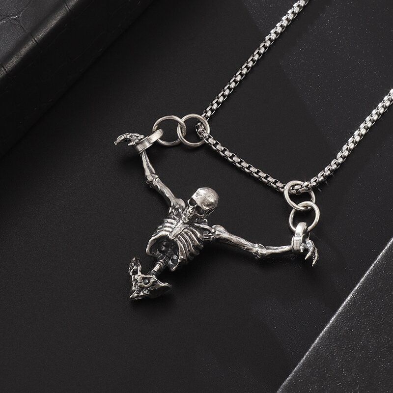 Jewelry Skull Pendant Necklace Size ONE SIZE - 4 Thumbnail