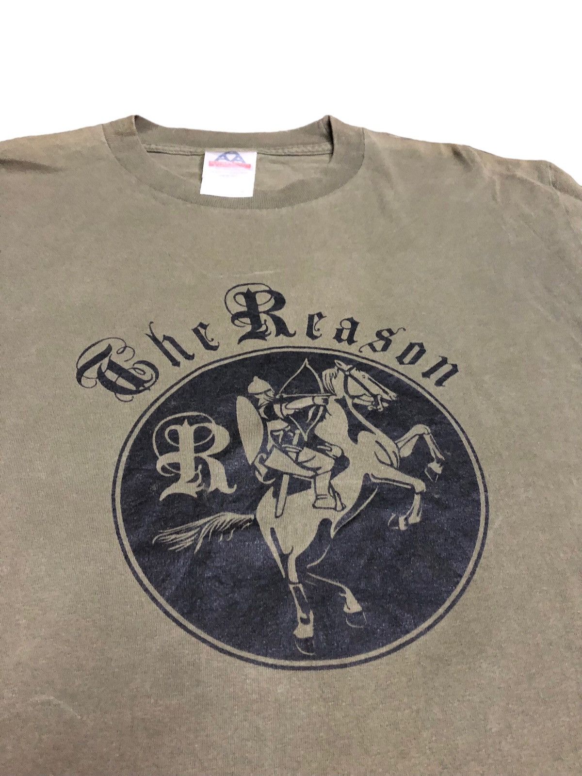 Band Tees Y2K THE REASON FADED GREEN TSHIRT Size US M / EU 48-50 / 2 - 2 Thumbnail