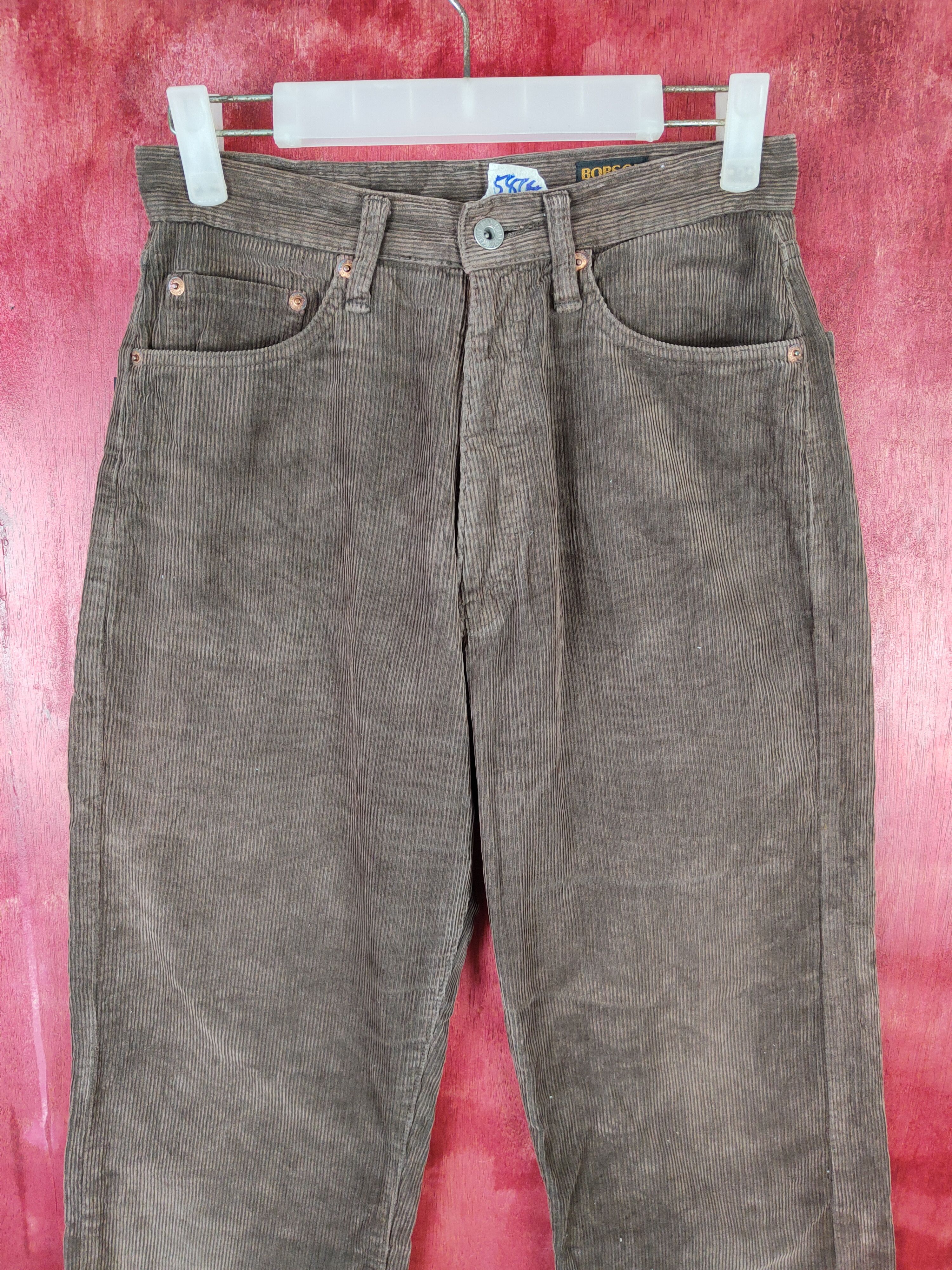 Japanese Brand Bobson Dark Brown Corduroy Cargo Pants #S580 Size US 27 - 2 Thumbnail