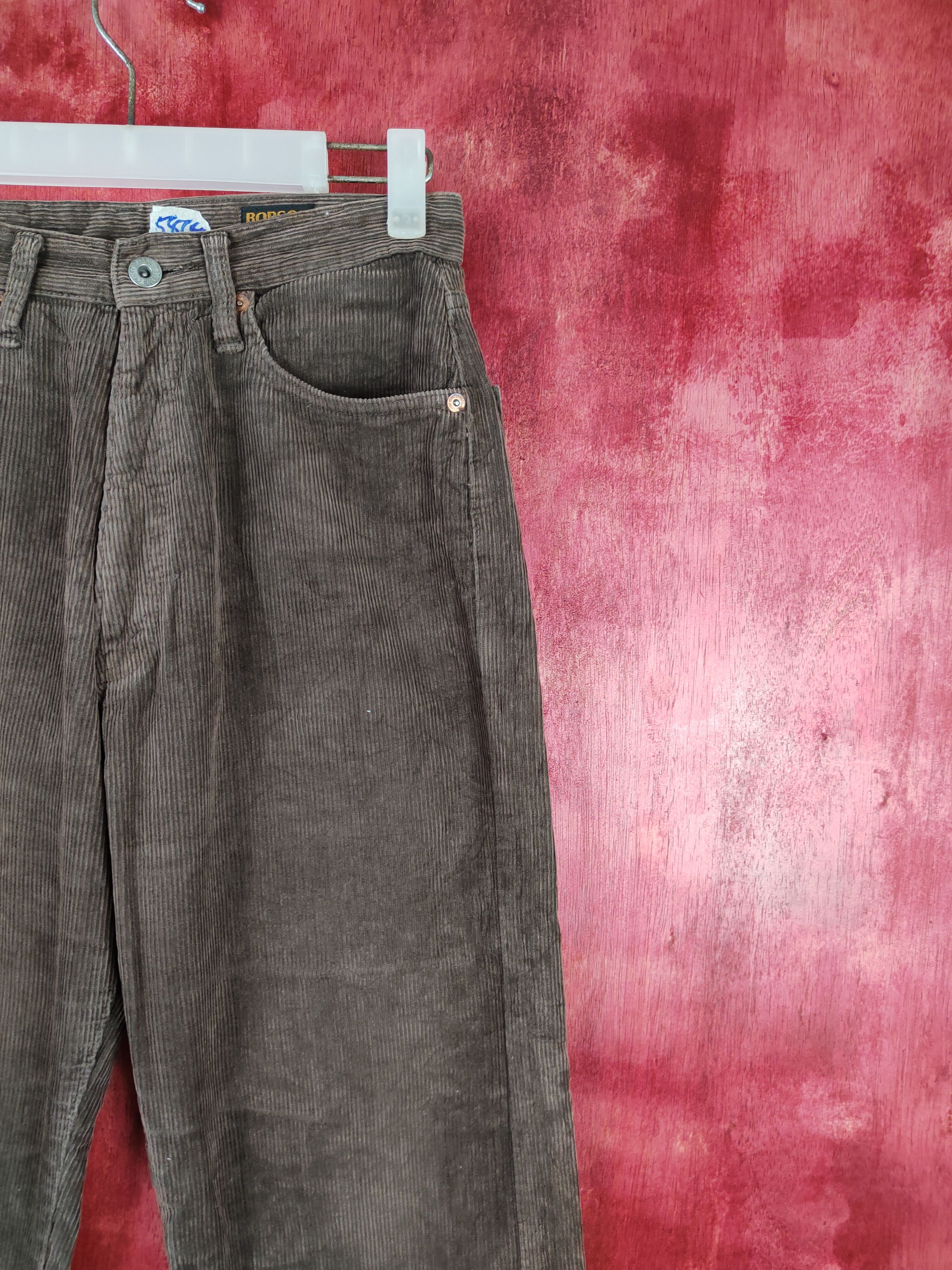 Japanese Brand Bobson Dark Brown Corduroy Cargo Pants #S580 Size US 27 - 5 Thumbnail