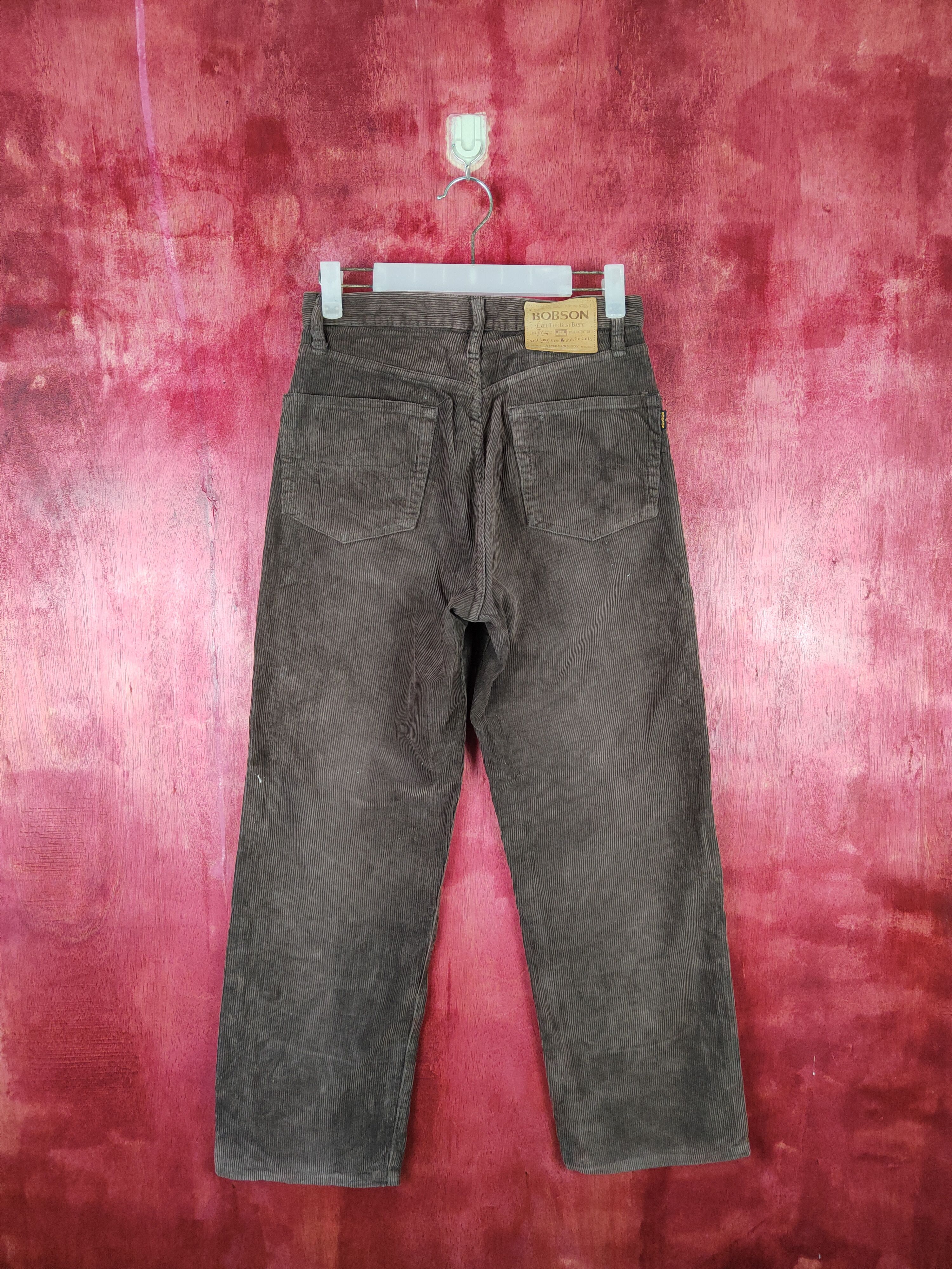 Japanese Brand Bobson Dark Brown Corduroy Cargo Pants #S580 Size US 27 - 7 Thumbnail