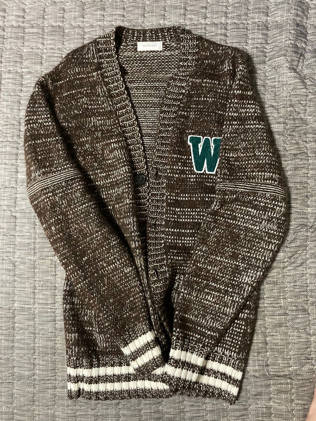 Wales Bonner Wales Bonner AW19 College Cardigan Size US M / EU 48-50 / 2 - 1 Thumbnail