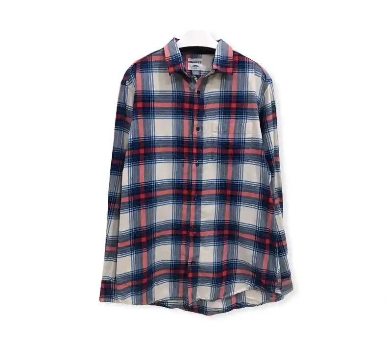 image of Plaid Tartan Flannel Shirt, Men's (Size Medium)