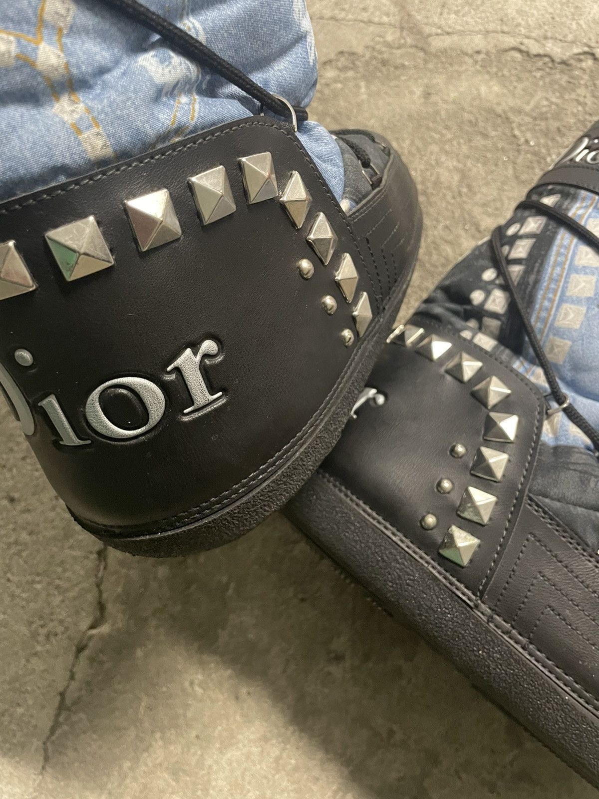 Dior 2006 Dior Galliano Denim Print Moon Boots Size US 9 / IT 39 - 5 Thumbnail