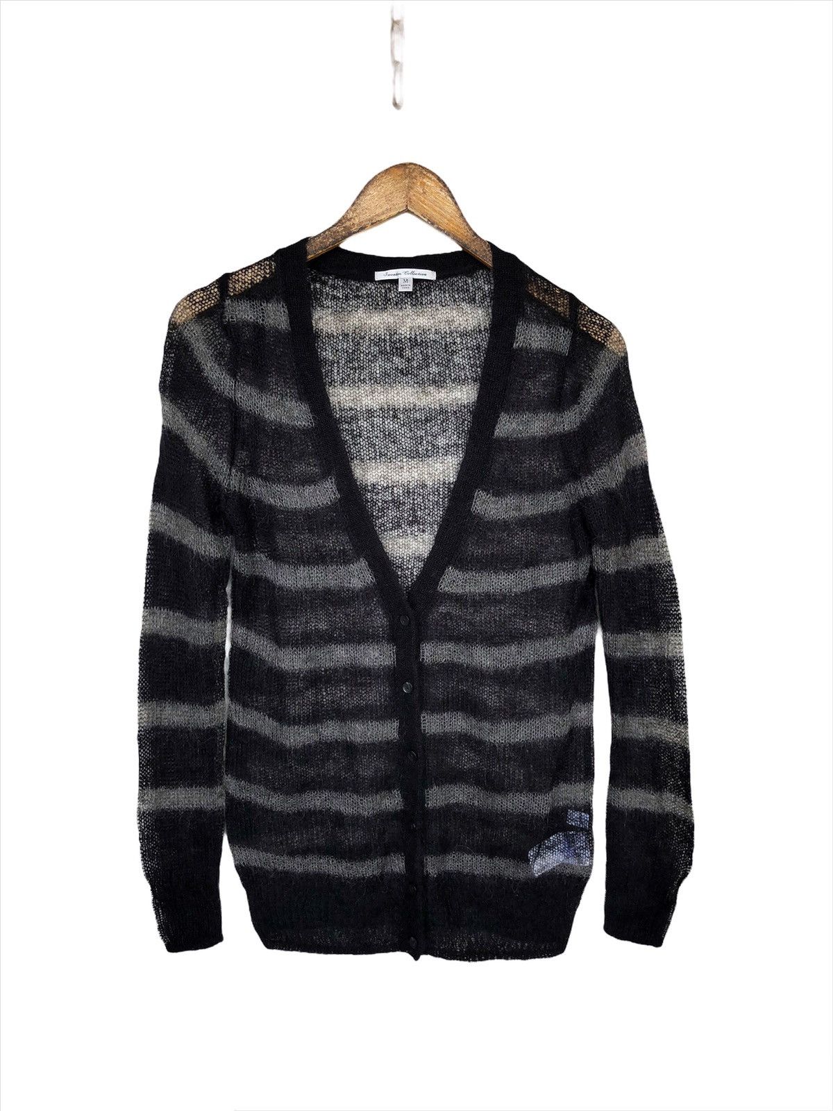 Uniqlo Kurt Cobain Iconic Mohair Striped Cardigan Uniqlo Size US S / EU 44-46 / 1 - 2 Thumbnail