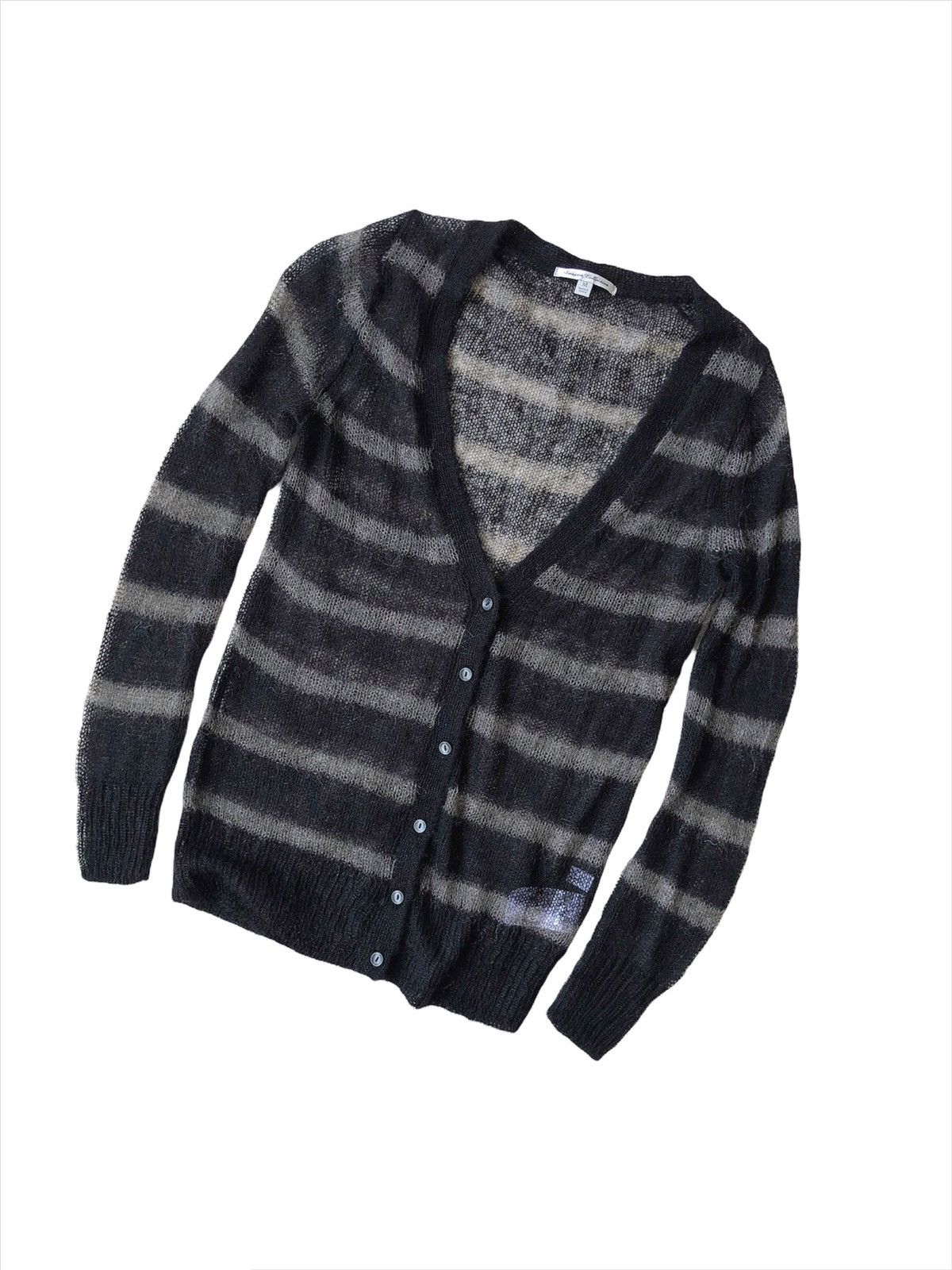 Uniqlo Kurt Cobain Iconic Mohair Striped Cardigan Uniqlo Size US S / EU 44-46 / 1 - 1 Thumbnail