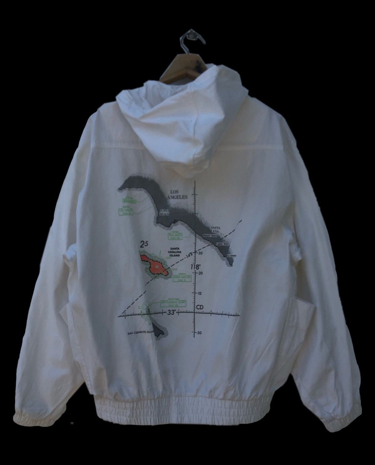 ❌LAST DROP❌Bay Club Hoodie Big Print Map by Japanese Brand