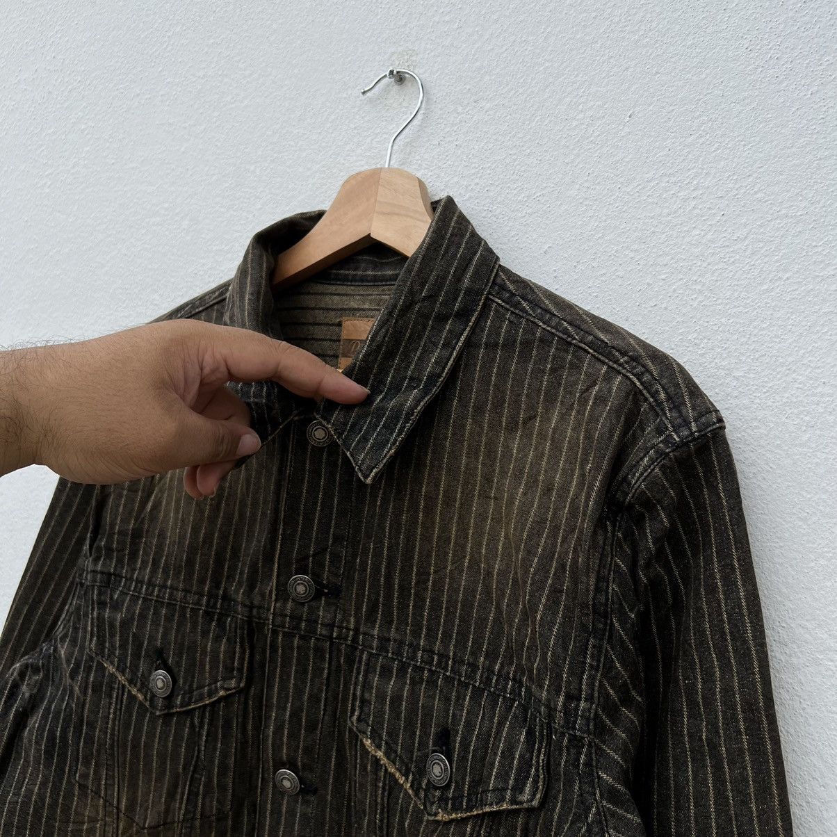 Japanese Brand VINTAGE HIKORY CHORE JACKET PTTP INSPIRED BY ISSEY MIYAKE Size US L / EU 52-54 / 3 - 5 Thumbnail