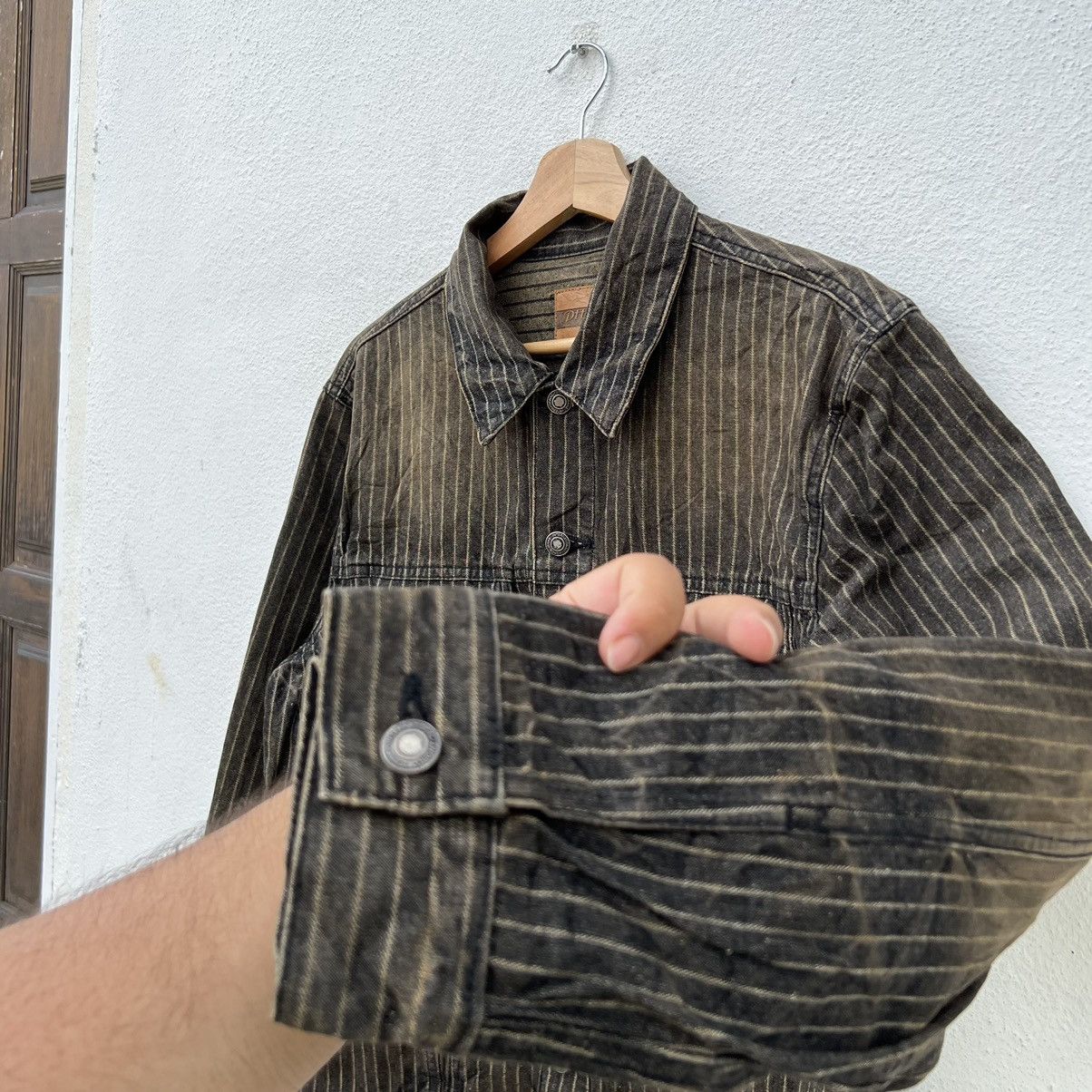 Japanese Brand VINTAGE HIKORY CHORE JACKET PTTP INSPIRED BY ISSEY MIYAKE Size US L / EU 52-54 / 3 - 6 Thumbnail