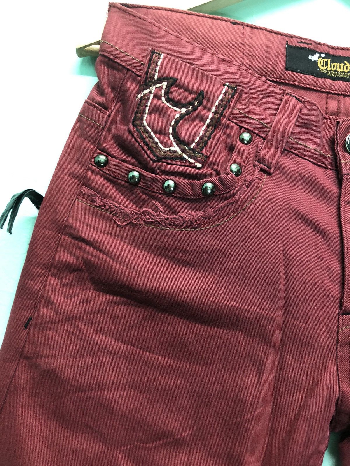 Japanese Brand × Seditionaries × Vintage VINTAGE CLOUD 72 POCKET STUDDED PUNK DENIM JEANS Size US 30 / EU 46 - 3 Thumbnail
