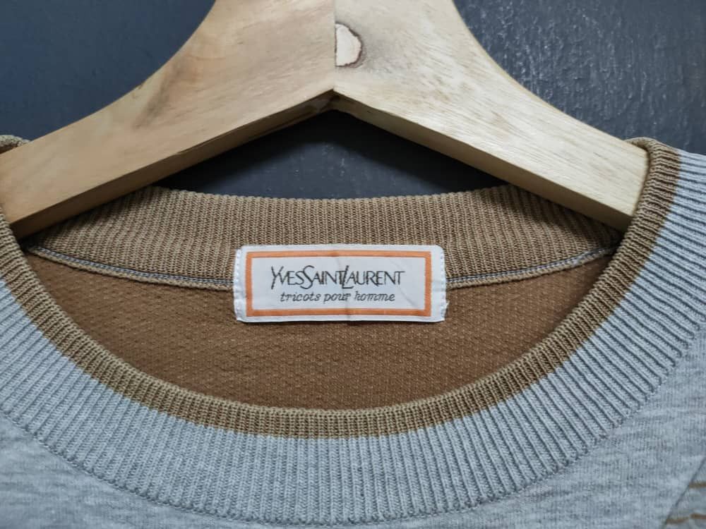 Yves Saint Laurent YSL Stripes Crewneck Jumper Size M / US 6-8 / IT 42-44 - 7 Thumbnail