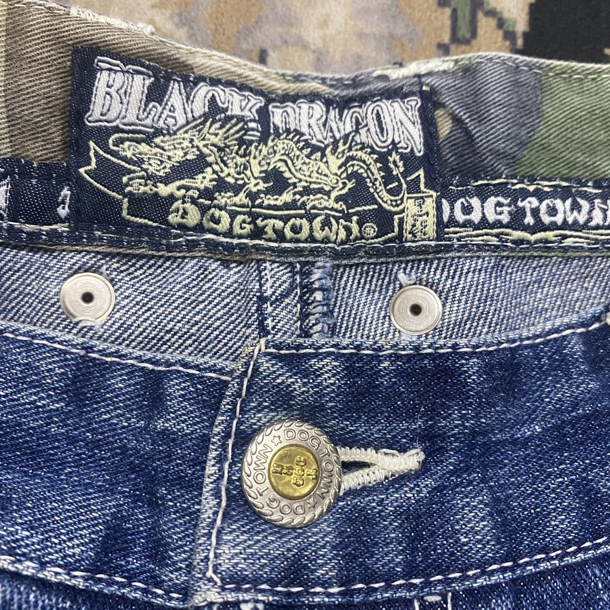 Dogtown Vintage Dogtown Black Dragon Denim Baggy Jeans Size US 33 - 18 Thumbnail