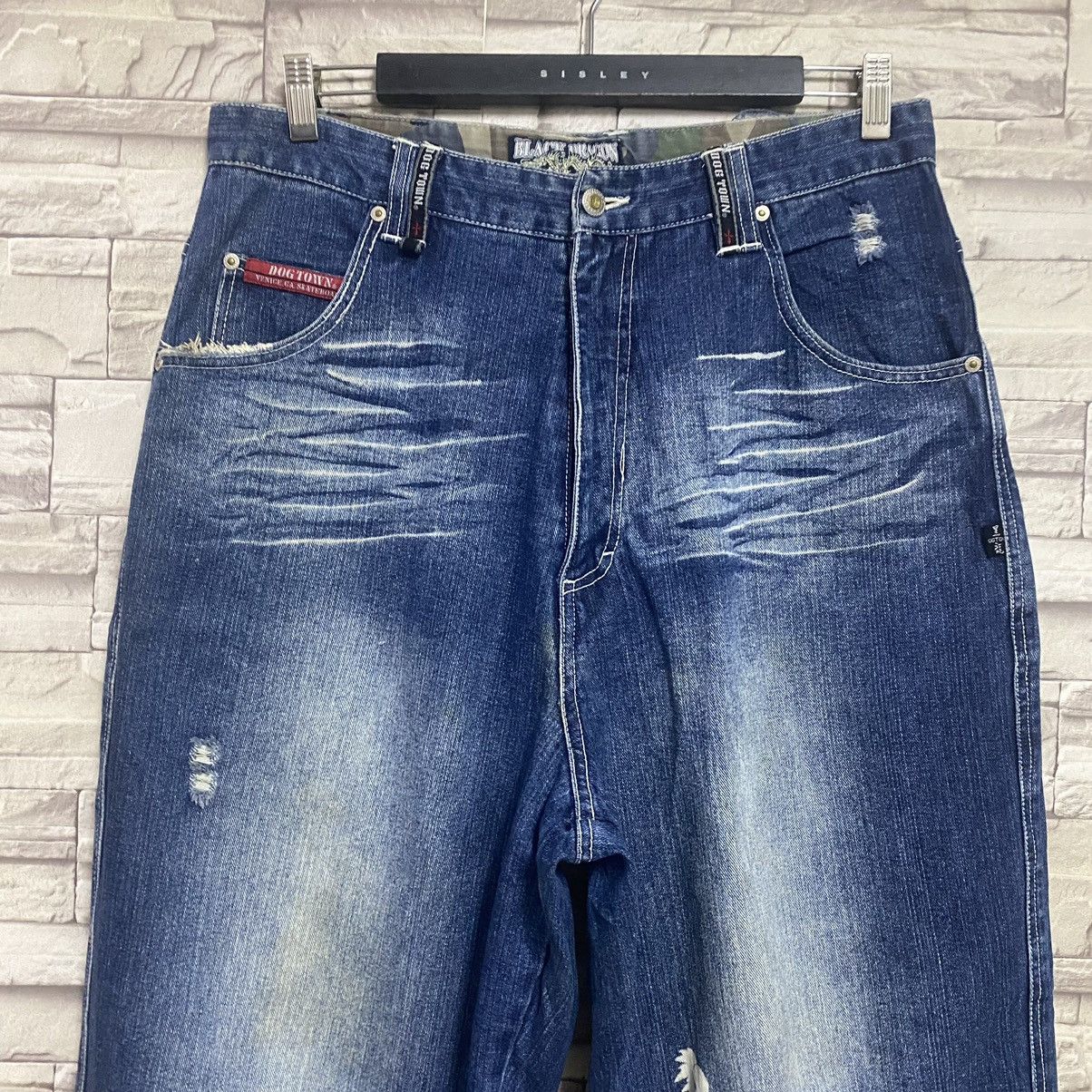Dogtown Vintage Dogtown Black Dragon Denim Baggy Jeans Size US 33 - 5 Thumbnail