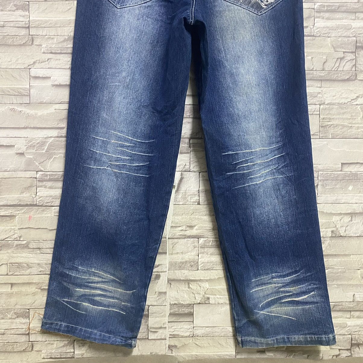 Dogtown Vintage Dogtown Black Dragon Denim Baggy Jeans Size US 33 - 17 Thumbnail