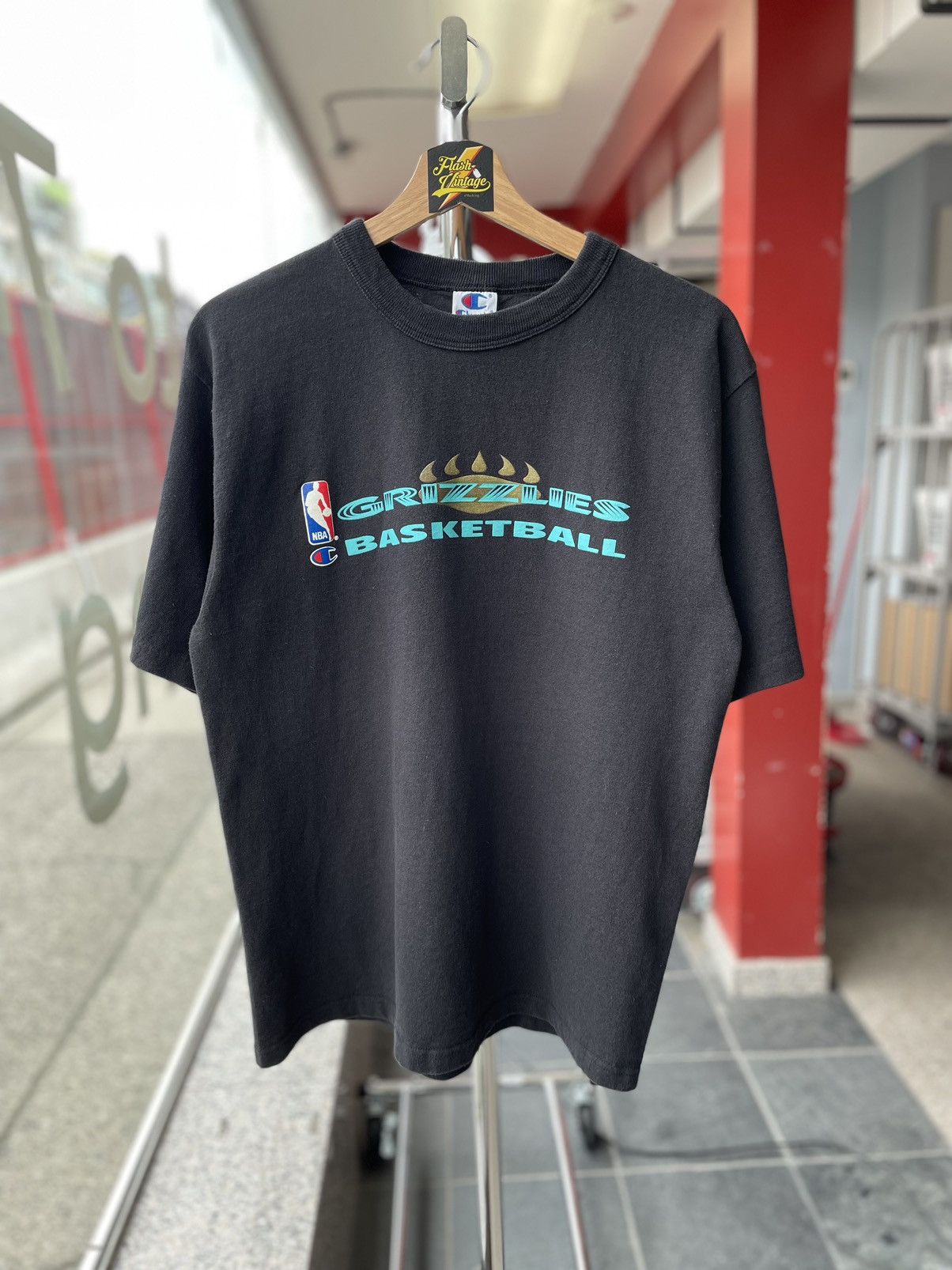 image of Vintage Champion Nba Vancouver Grizzlies Practice Tee Size M in Black, Men's