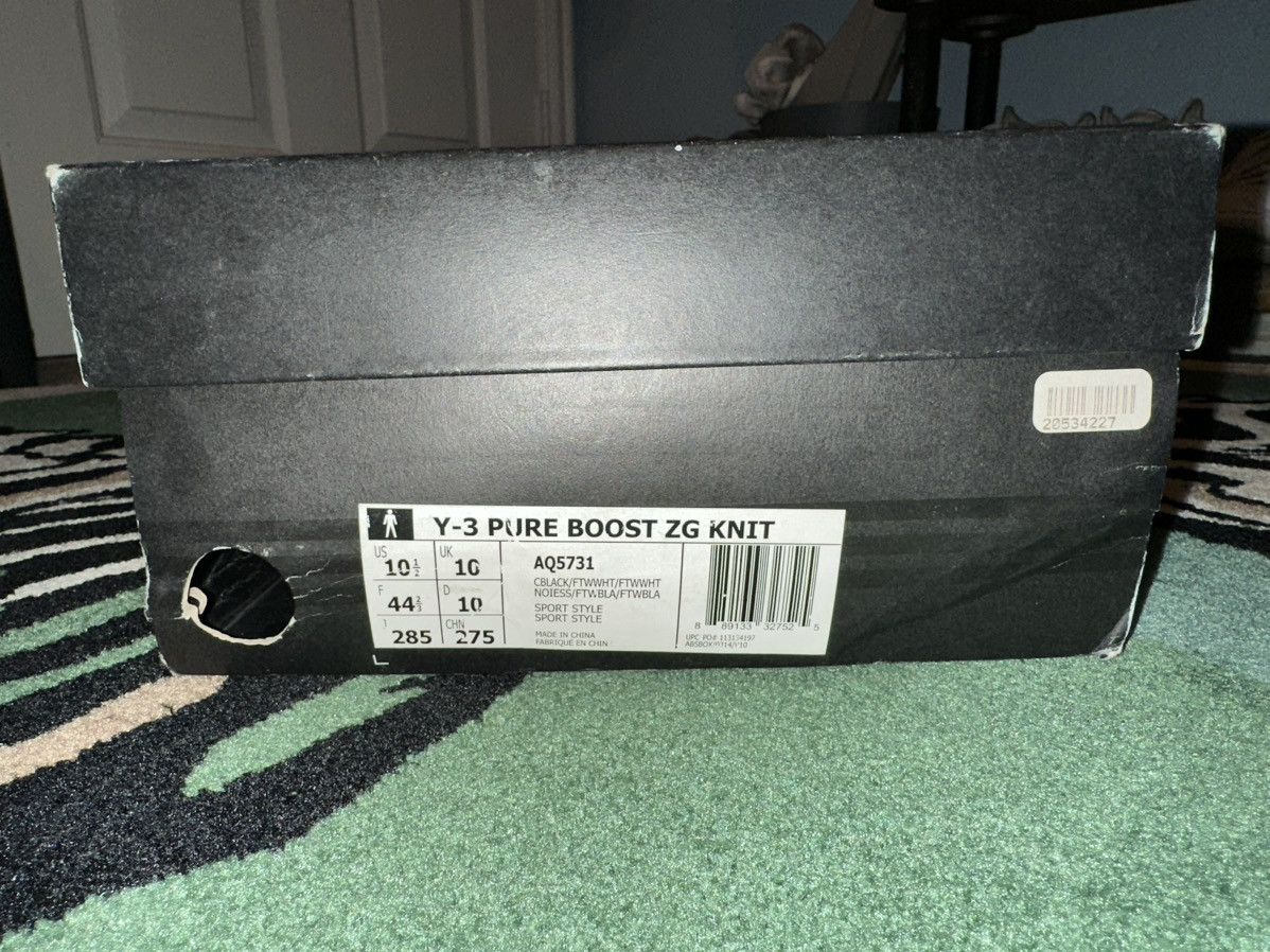 Yohji Yamamoto Size 10.5 adidas Y-3 PureBoost ZG Primeknit Core Black 2016 Size US 10.5 / EU 43-44 - 11 Thumbnail