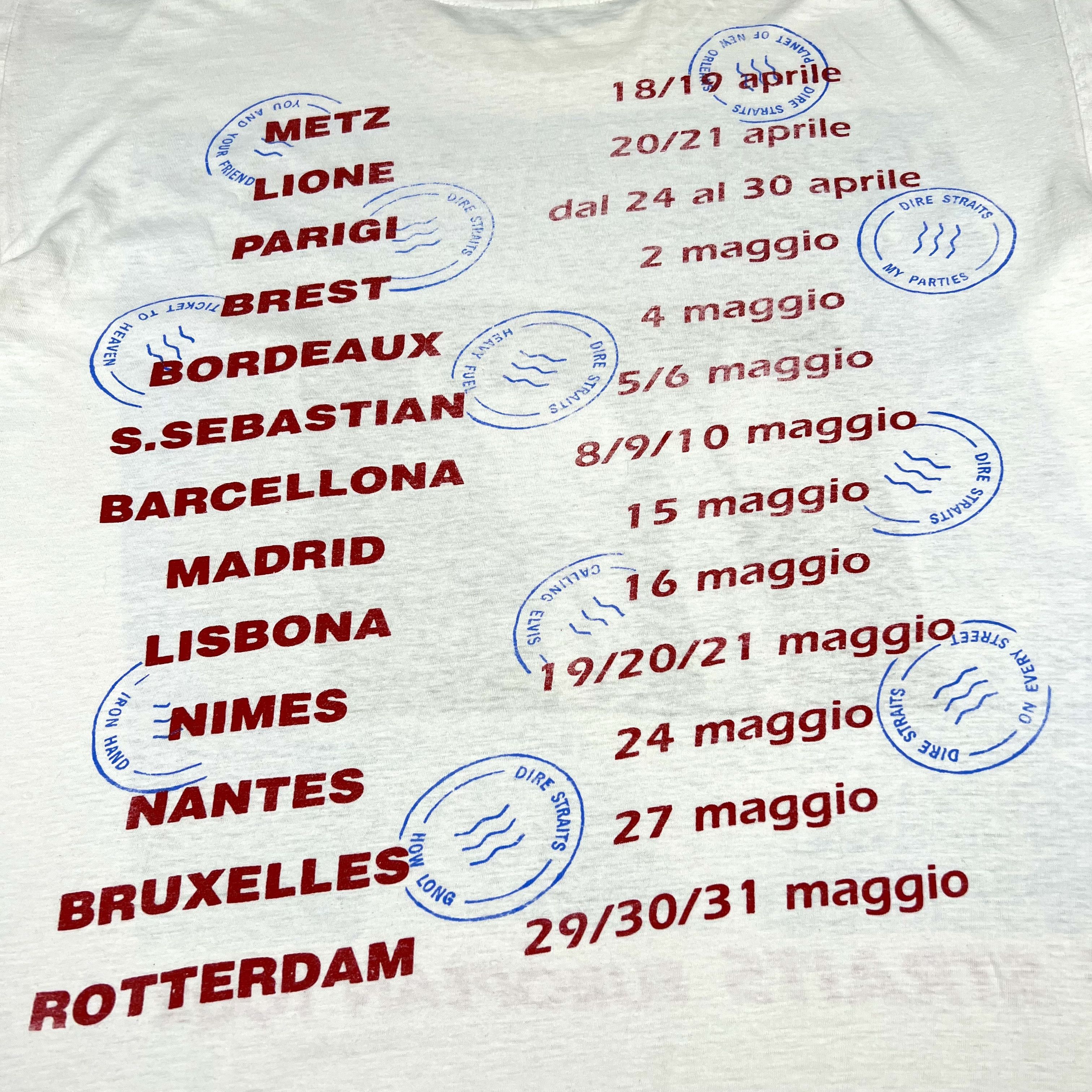 Band Tees Vintage 1992 Dire Straits ‘On Every Street’ Bootleg Tour Tee Size US L / EU 52-54 / 3 - 7 Thumbnail