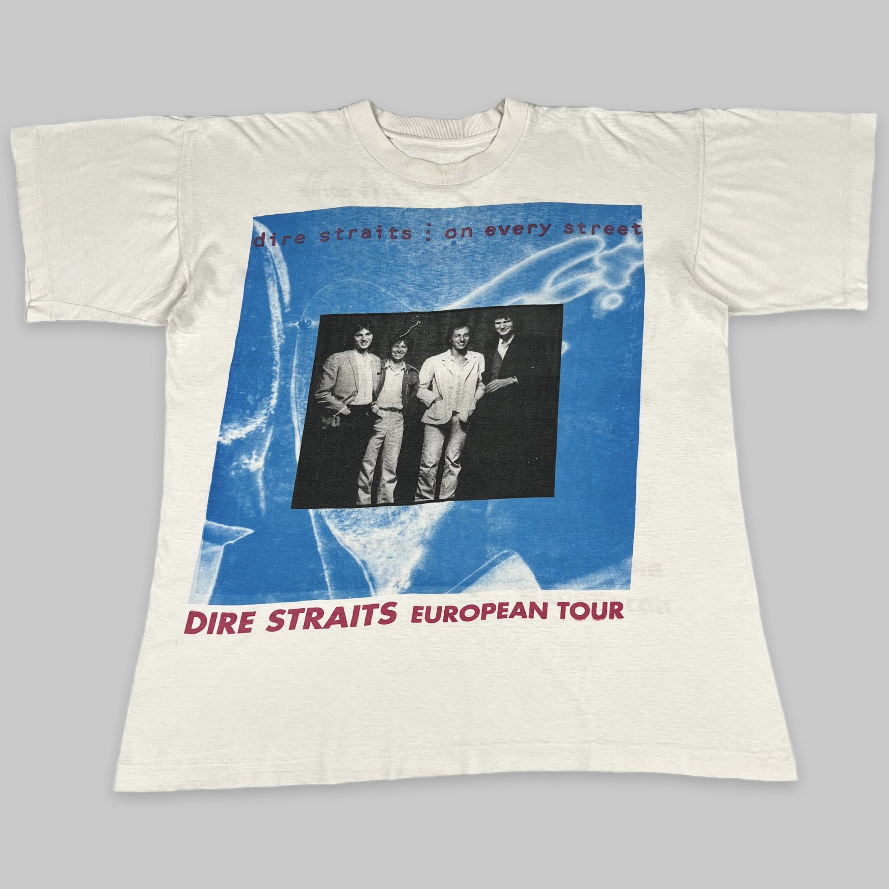 Band Tees Vintage 1992 Dire Straits ‘On Every Street’ Bootleg Tour Tee Size US L / EU 52-54 / 3 - 2 Thumbnail