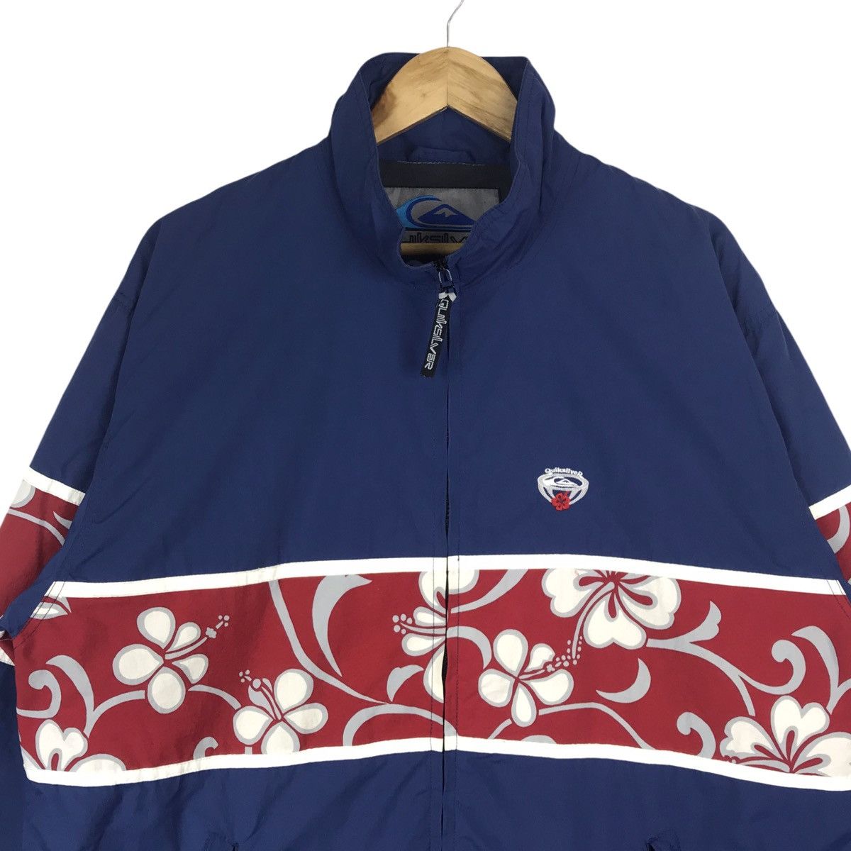 Quiksilver Vintage Quiksilver Floral Surfing Zip Up Jacket Windbreaker Size US L / EU 52-54 / 3 - 2 Thumbnail